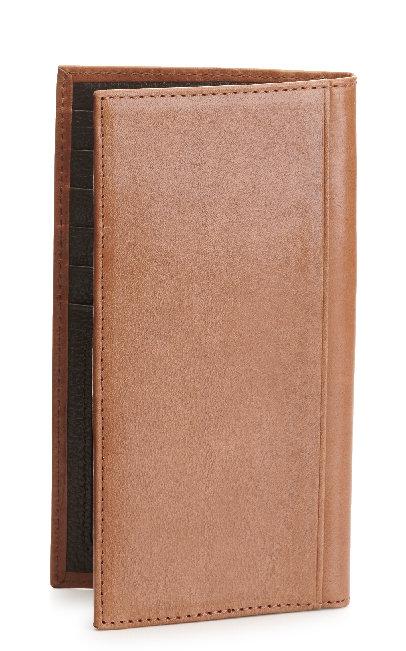 Ariat Brown Basketweave with Aztec Embroidery Rodeo Wallet / Checkbook Cover - Image 1