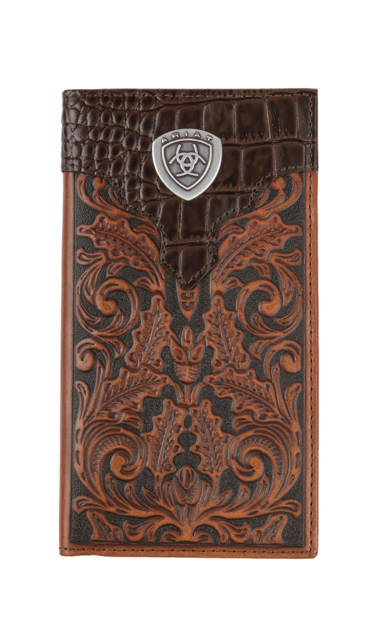Ariat Gator Floral Rodeo Wallet / Checkbook Cover - Image 1