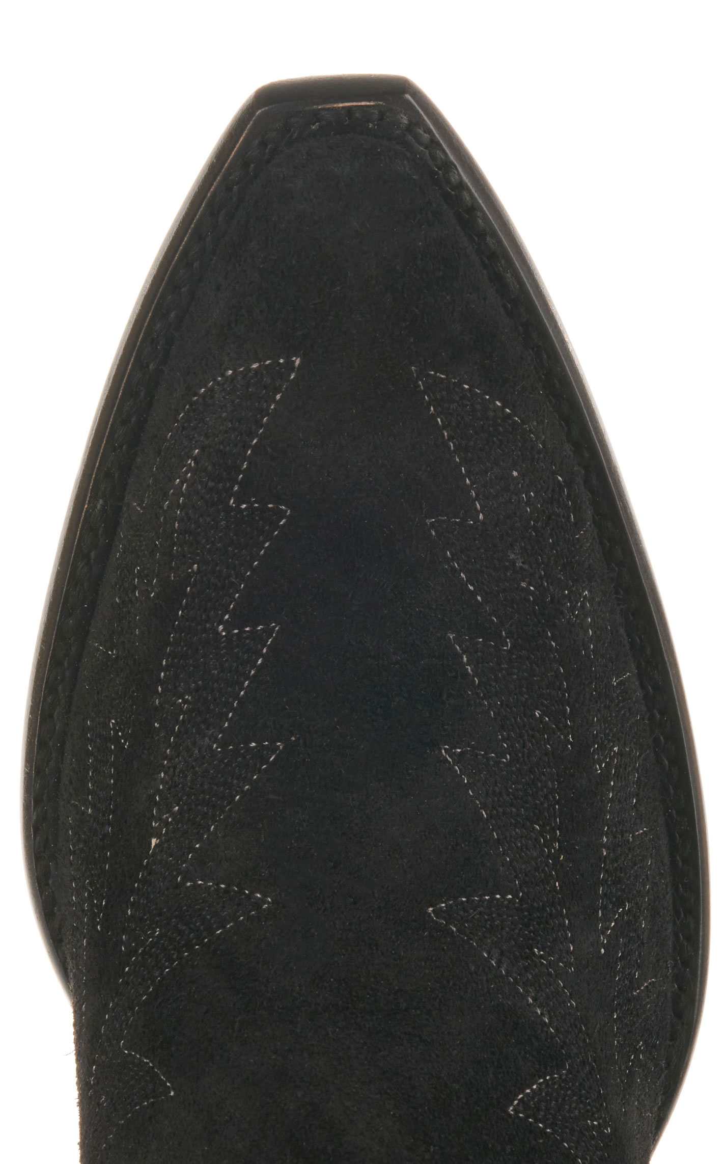JRC & Sons Women’s McClain Black Water-Resistant Suede Snip Toe Tall Cowboy Boots - Image 1
