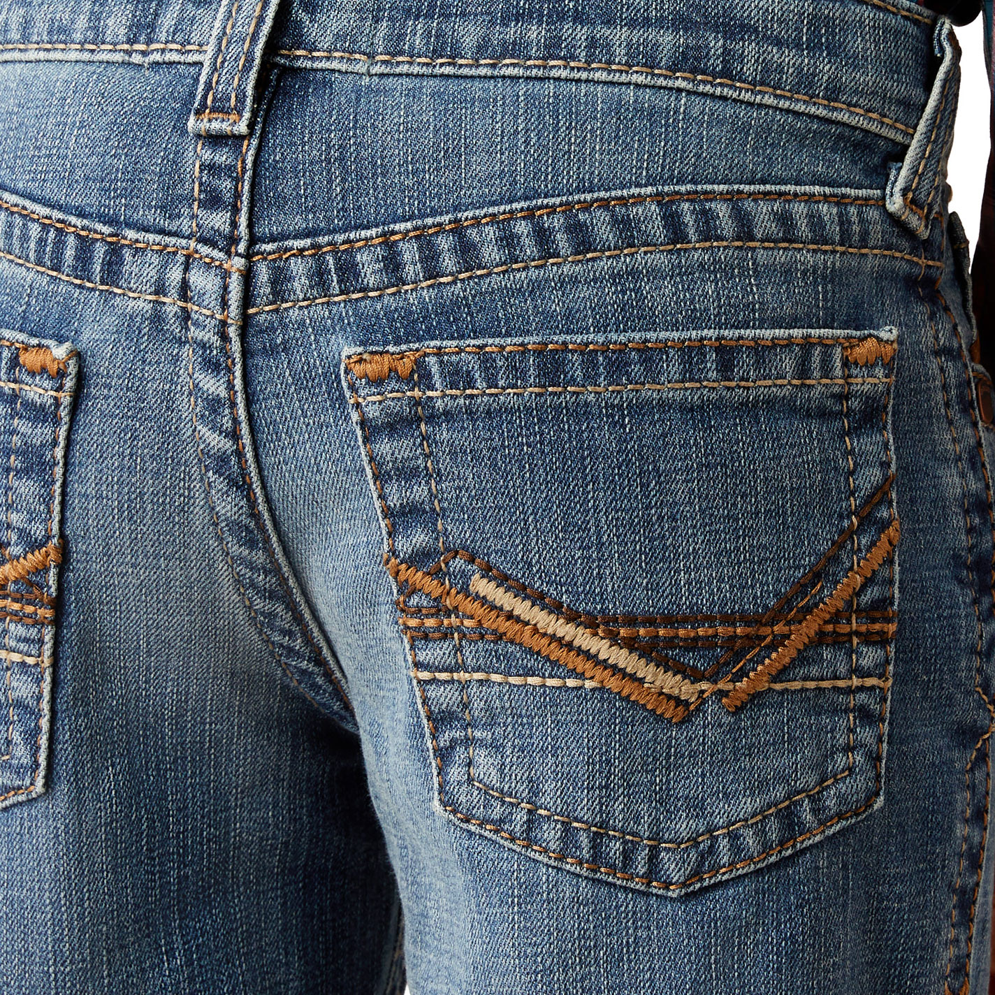 Ariat Boys' B5 Bennet Cory Medium Wash Slim Straight Jeans - Image 1