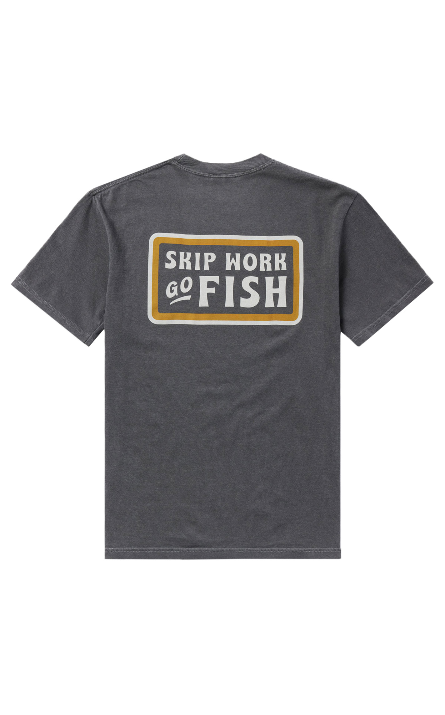 Duck Camp Men's Black Pepper Skip Work Logo T-Shirt - Image 1