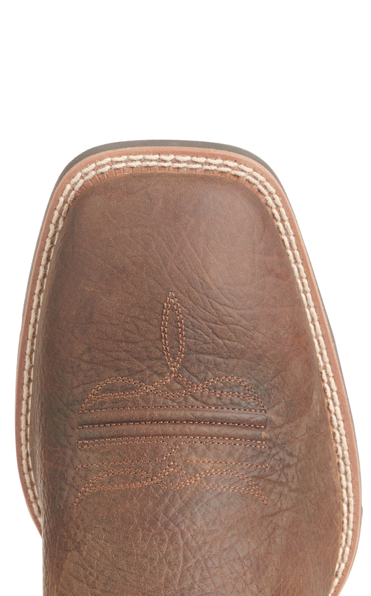 Ariat Men's Sport Dark Brown and Glacier Blue Wide Square Toe Cowboy Boots - Image 1