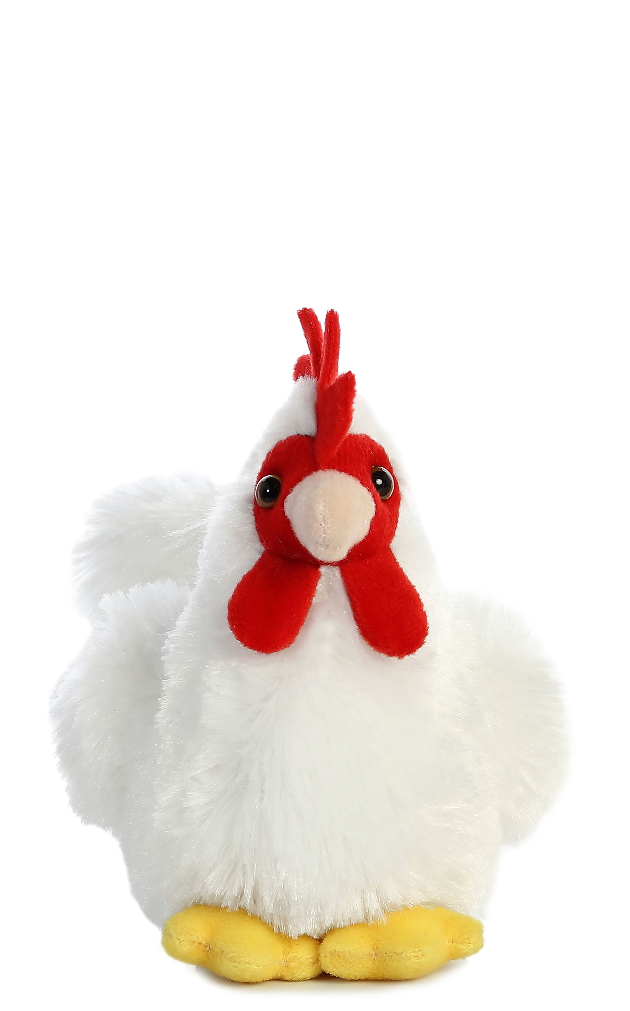 Aurora Flopsies Mini White Chicken Stuffed Animal - Image 1