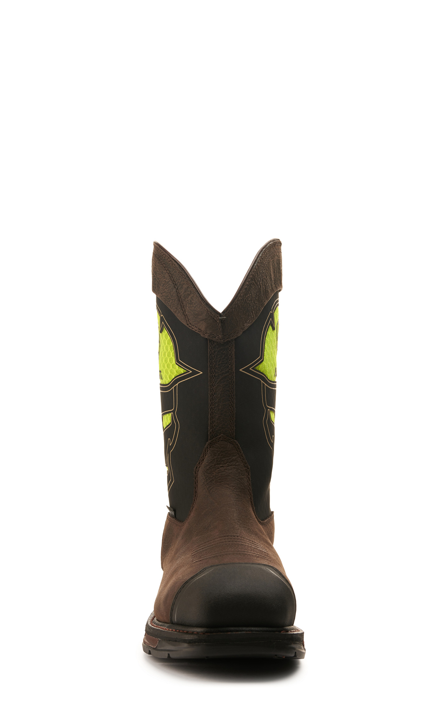 Ariat Men's WorkHog XT Coffee Brown and Black with Green Skull VentTEK Waterproof Bold Carbon Toe Work Boot - Image 1