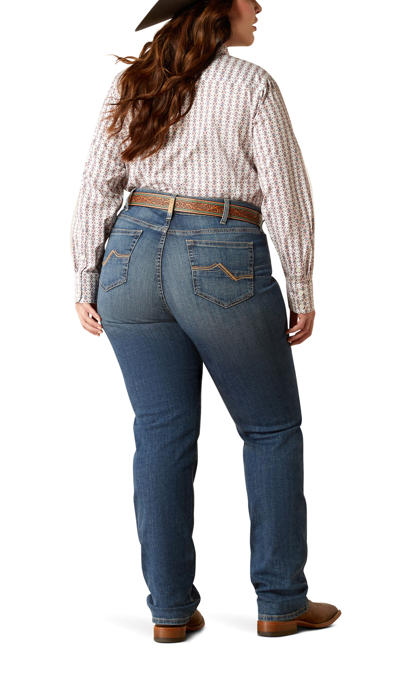 Ariat Women's Abigail Toronto Medium Wash Straight Leg Jeans - Plus Sizes - Image 1