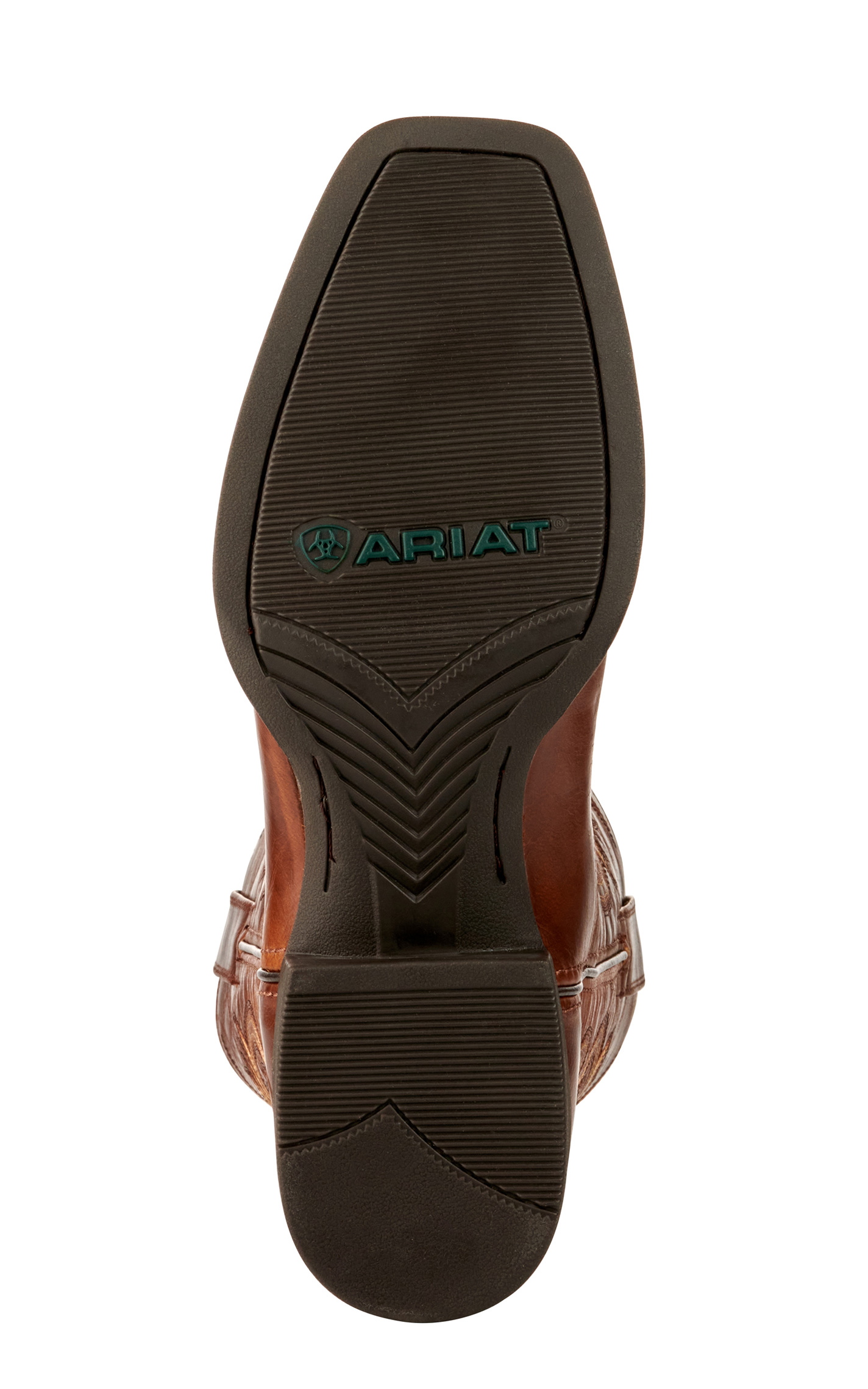 Ariat Men's Sport Boss Man Rich Cognac Punchy Square Toe Cowboy Boots - Image 1