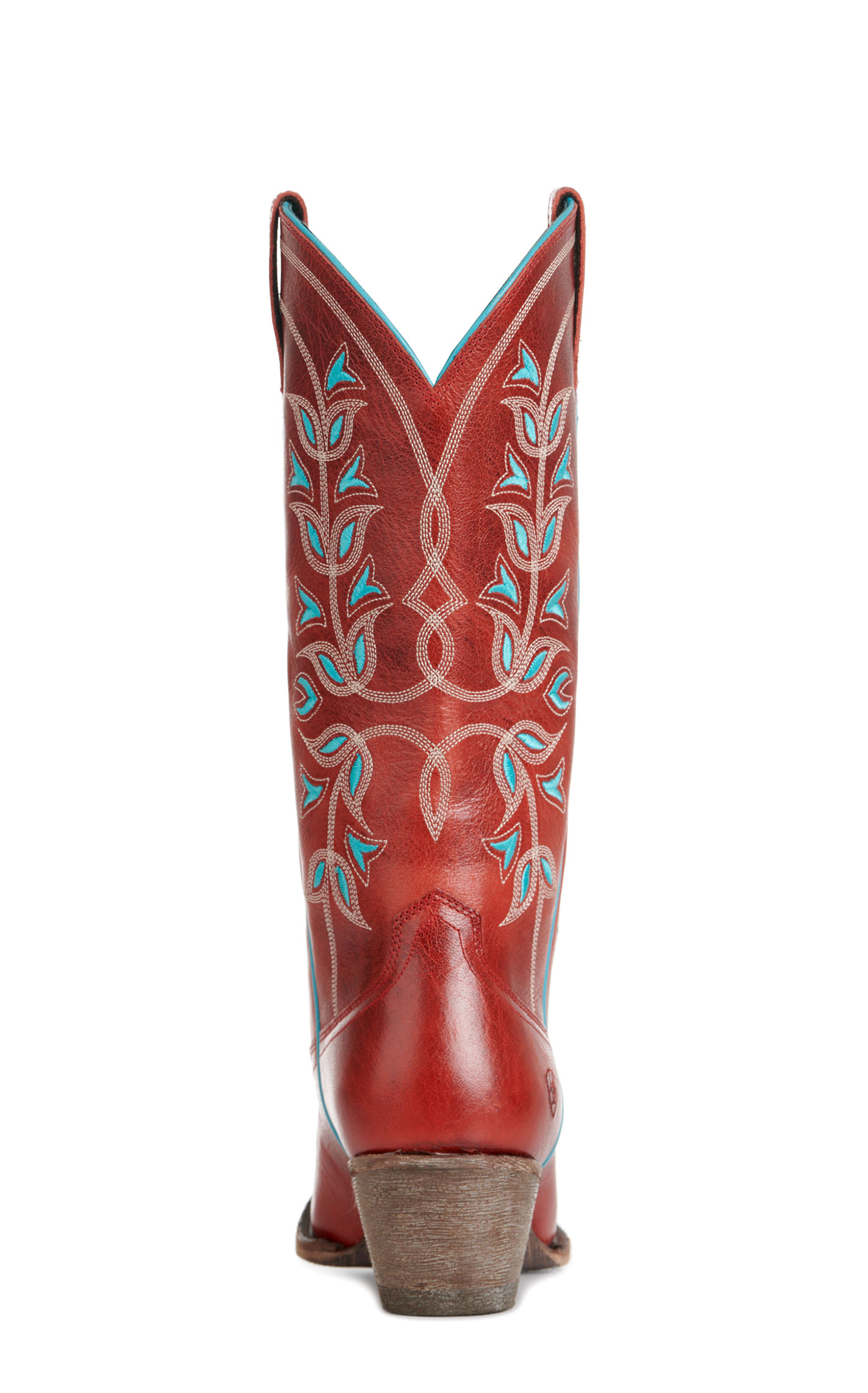 Ariat Women’s Flame Red Desert Holly Almond Toe Cowboy Boots - Image 1