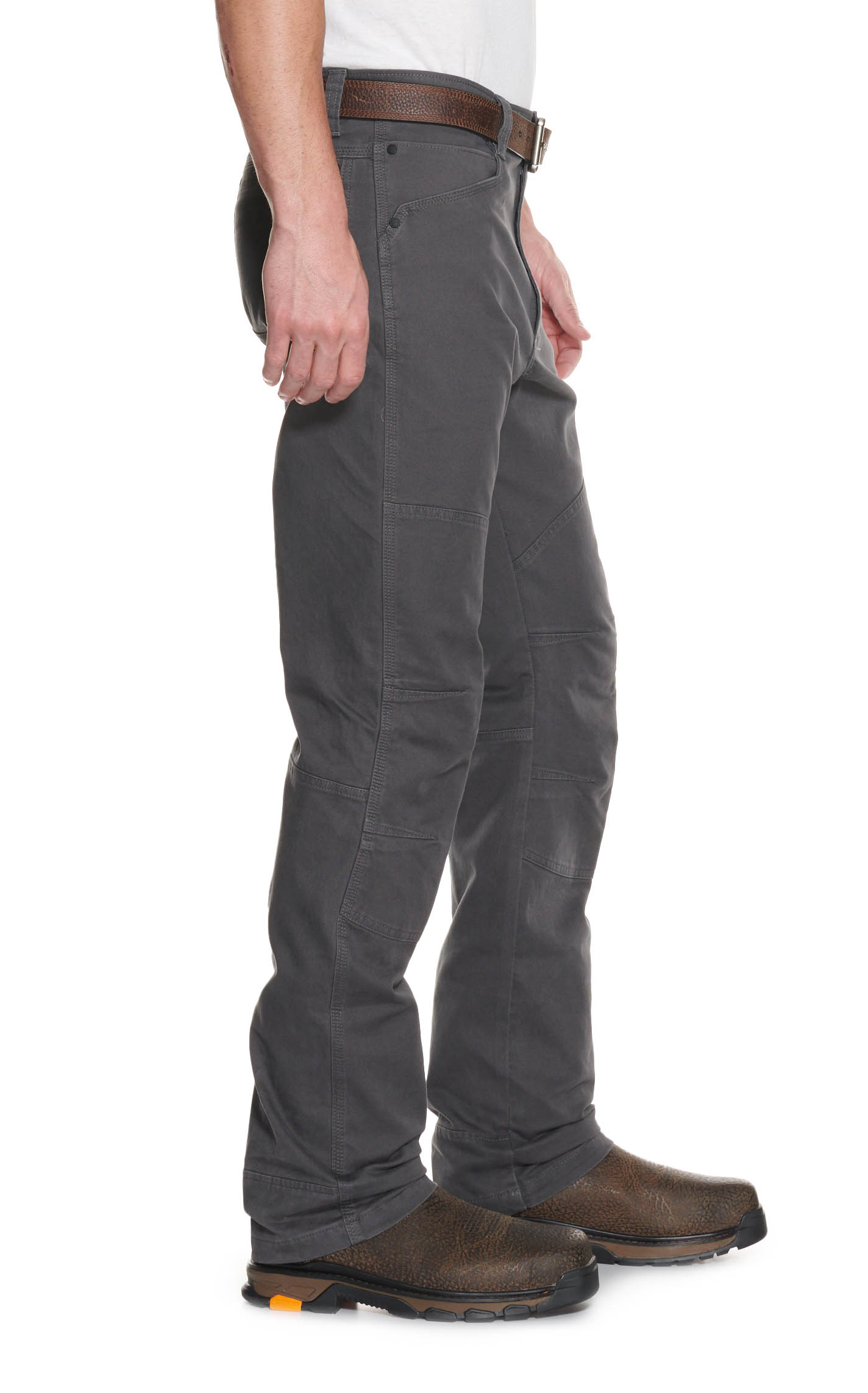 ATG by Wrangler Men's Gray Mid Rise Straight Leg Reinforced Utility Work Pants - Image 1