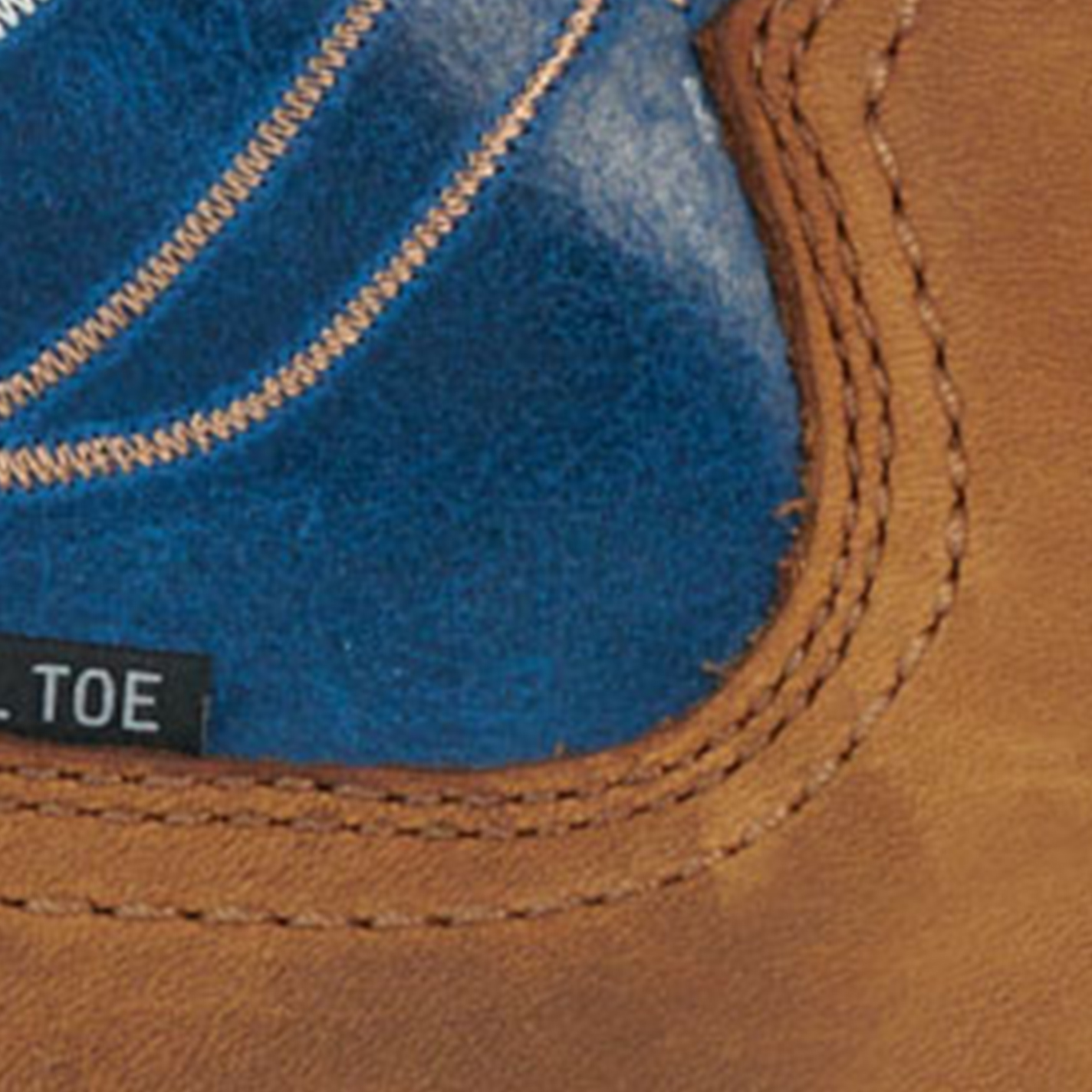Ariat Men’s Activator Brown and Blue Waterproof Wide Square Steel Toe Work Boots - Image 1