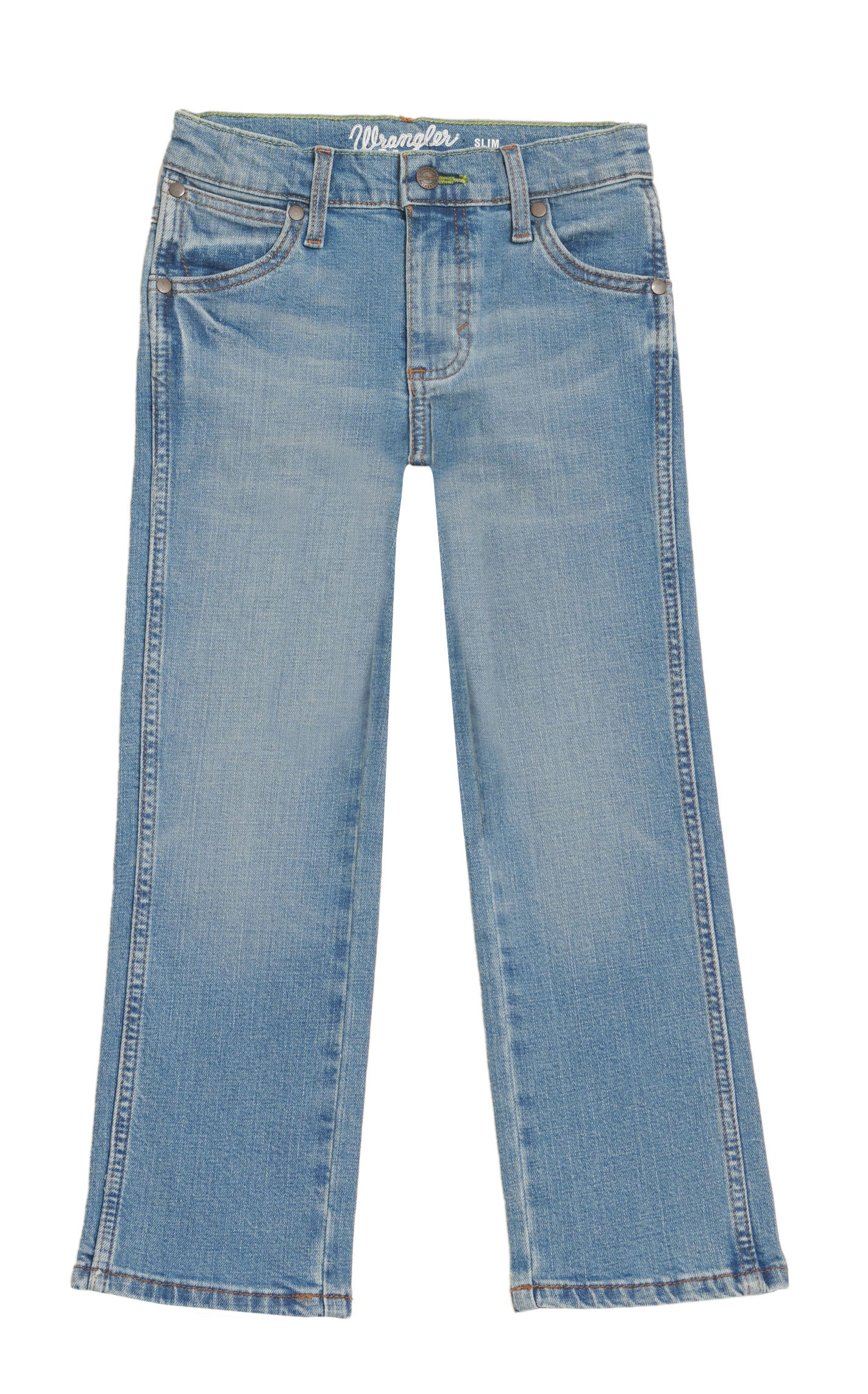 Wrangler Retro Boy's Roughhouse 88B Light Wash Slim Straight Leg Jeans (1-7) - Image 1