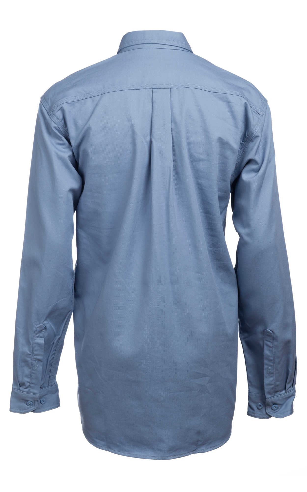 Carhartt Flame Resistant Medium Blue Twill Work Shirt - Image 1