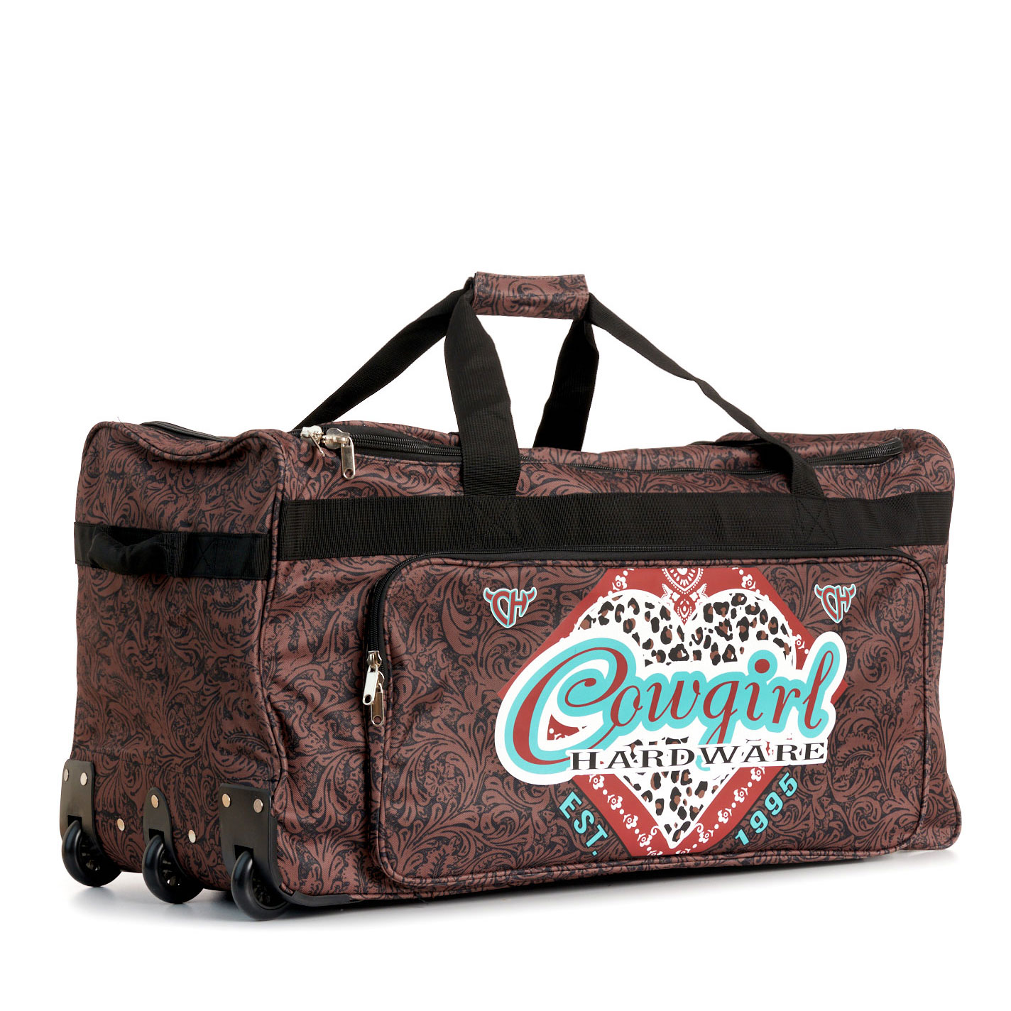 Cowgirl Hardware Brown Floral Tooled Print 30\