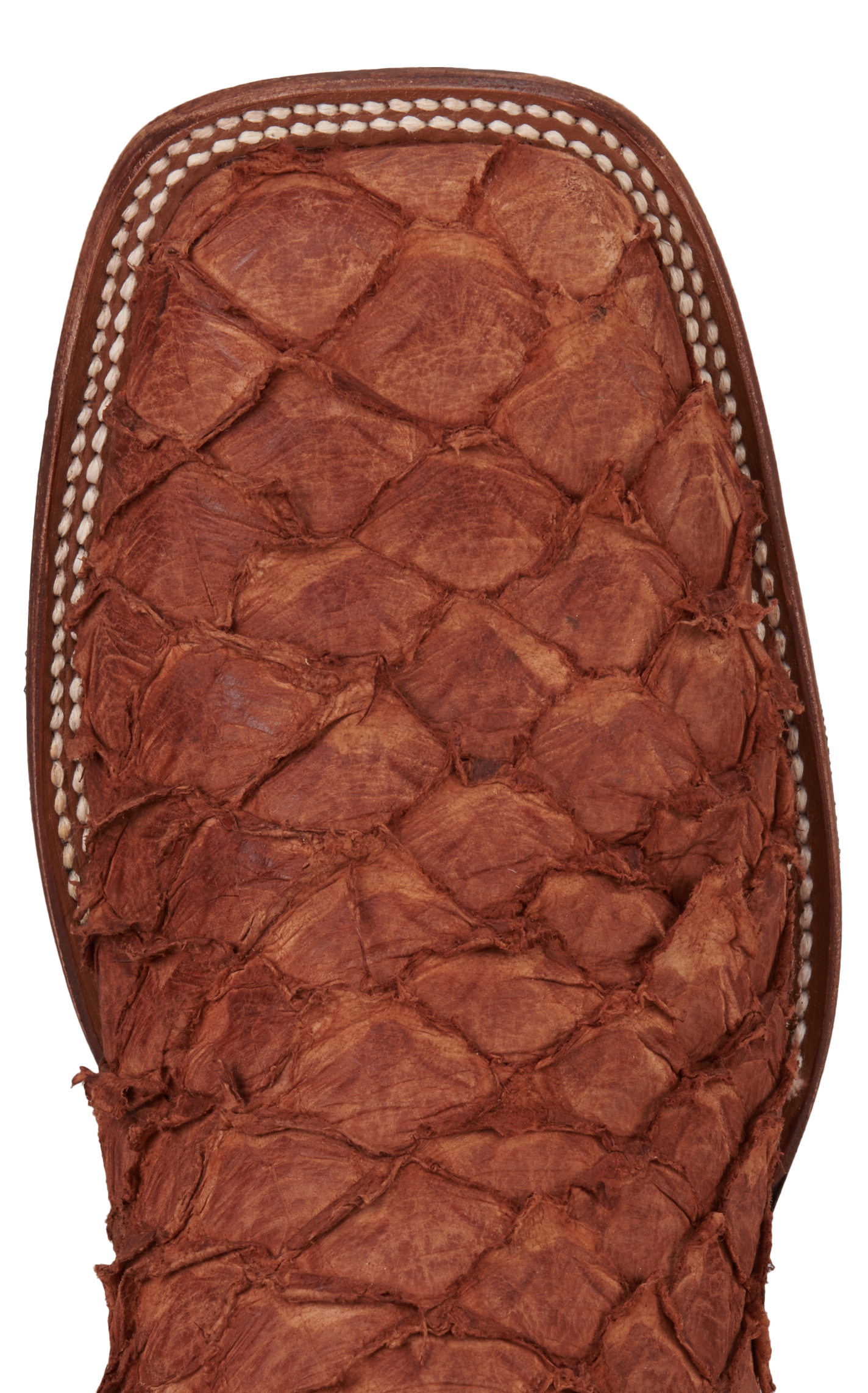 Cavender's Men's Mango Buffalo and Peanut Piracuru Wide Square Toe Exotic Cowboy Boots - Image 1