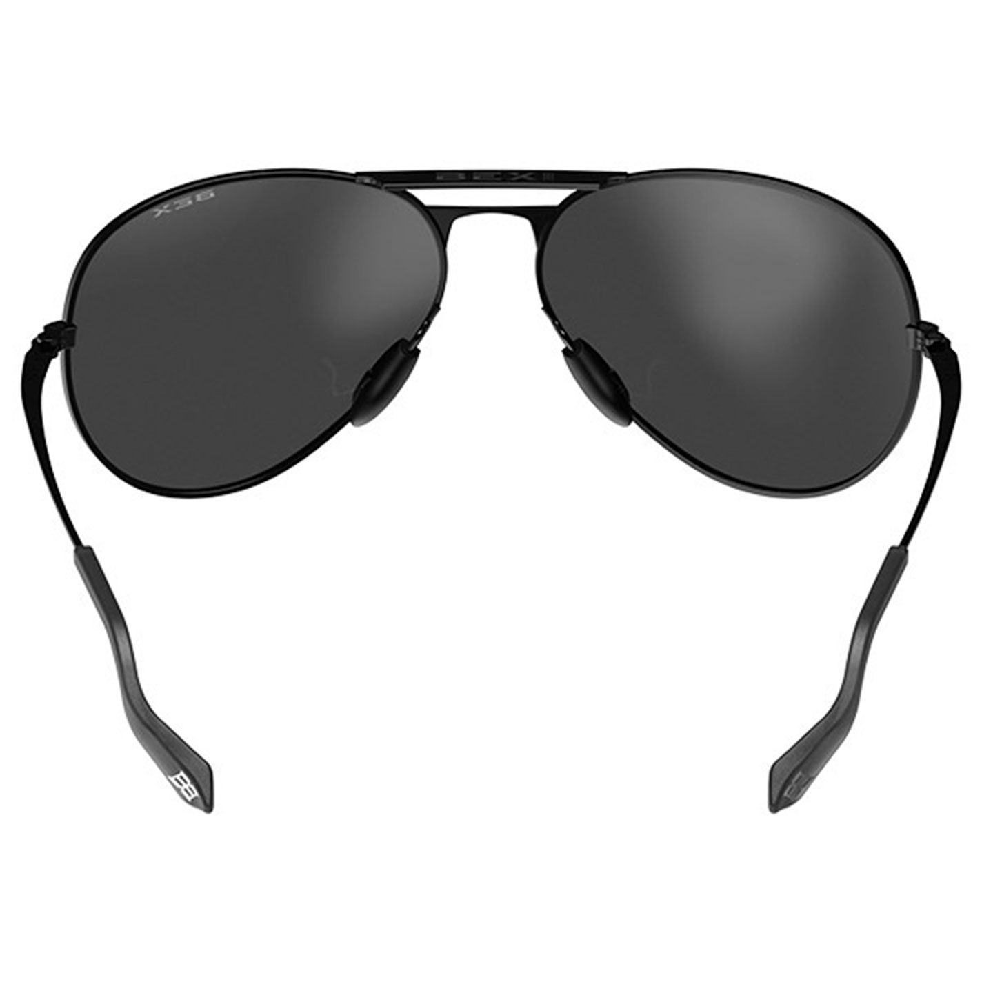 BEX Wesley Black Gray & Silver Aviator Sunglasses - Image 1