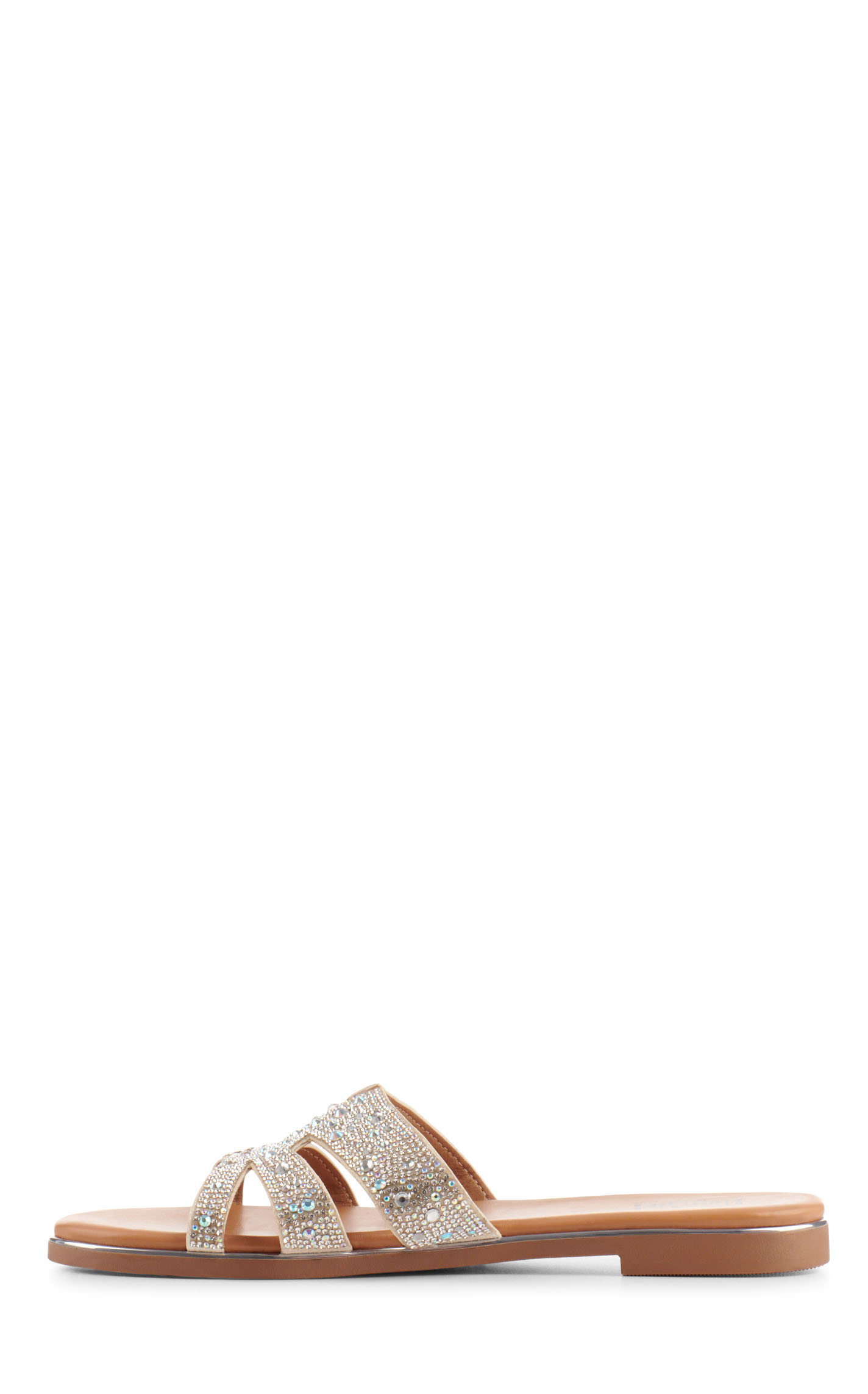 Corky's Pizzazz Tan with Bling Slide Sandal - Image 1