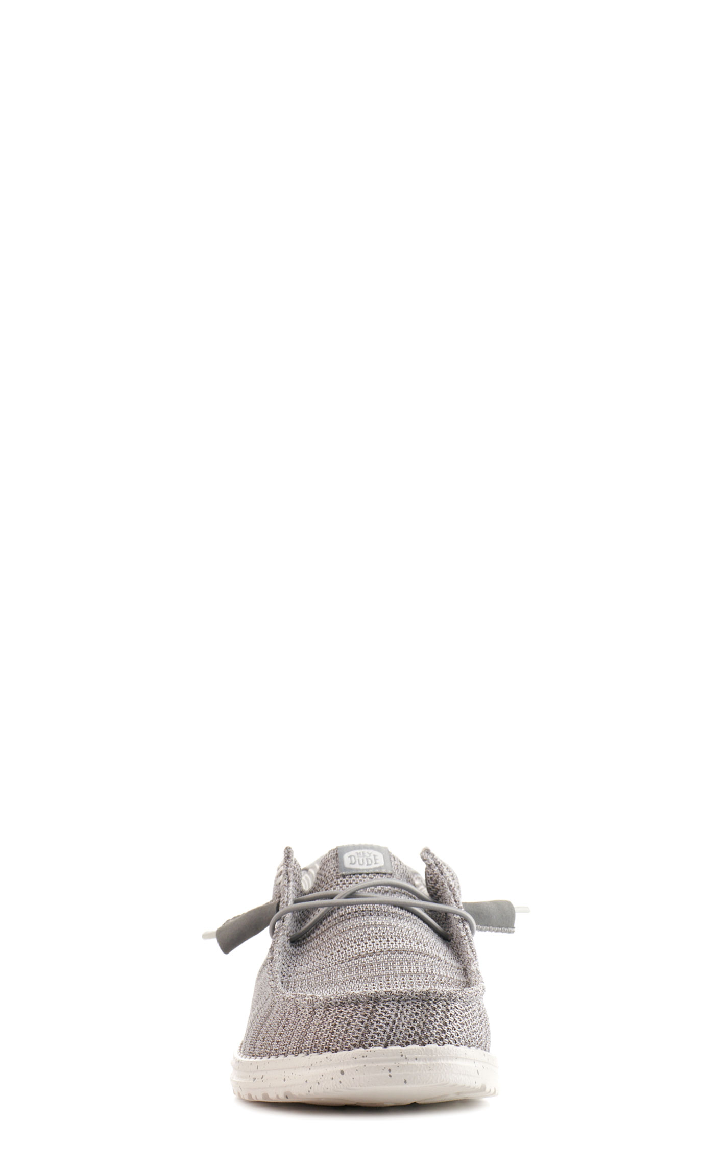 Hey Dude Men's Wally Stretch Sox Light Gray Moc Toe Casual Shoes - Image 1
