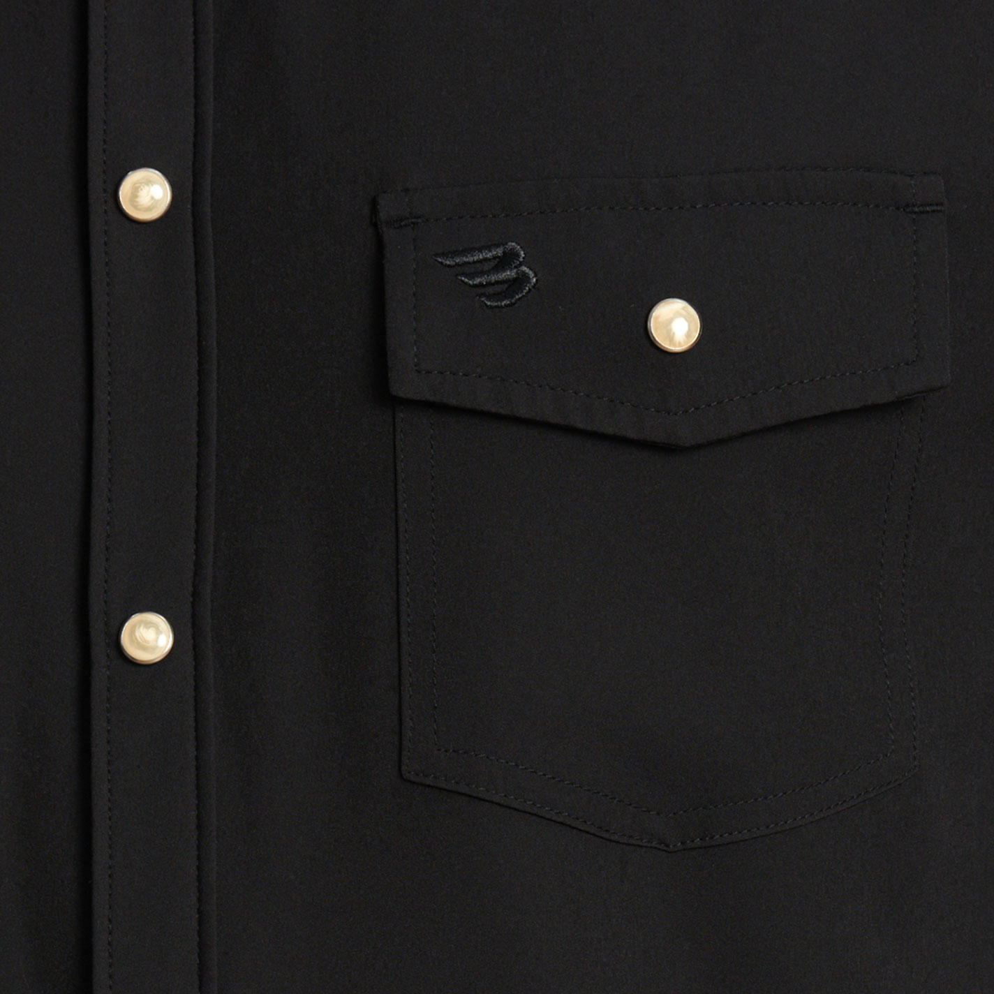 Burlebo Men's Black Performance Outdoor Shirt  - Image 1