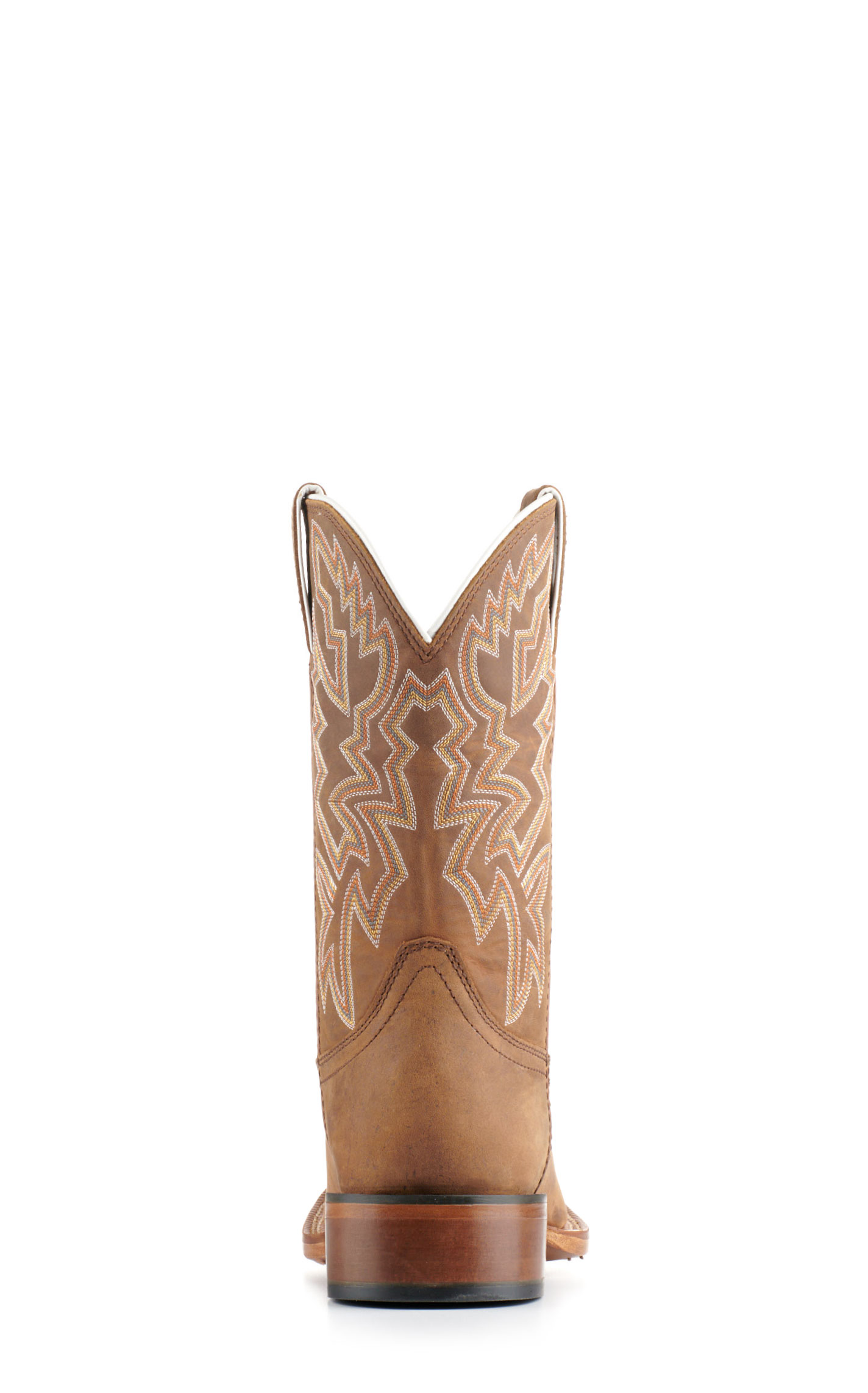 Justin Men's Frontier Jackpot Brown Wide Square Toe Cowboy Boots - Image 1