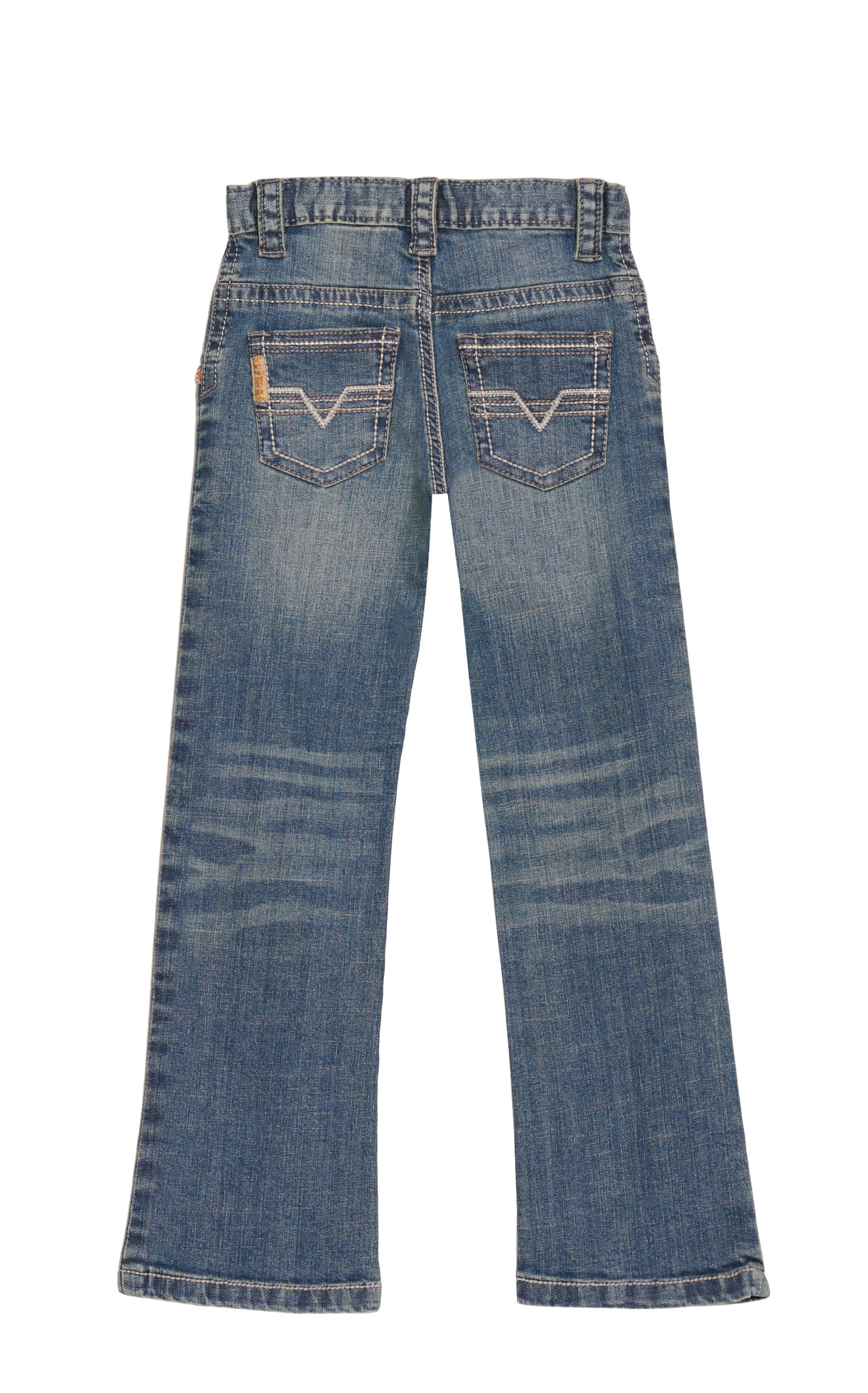 Cinch Boys' Medium Wash Slim Fit Straight Leg Stretch Jeans (4-7) - Image 1