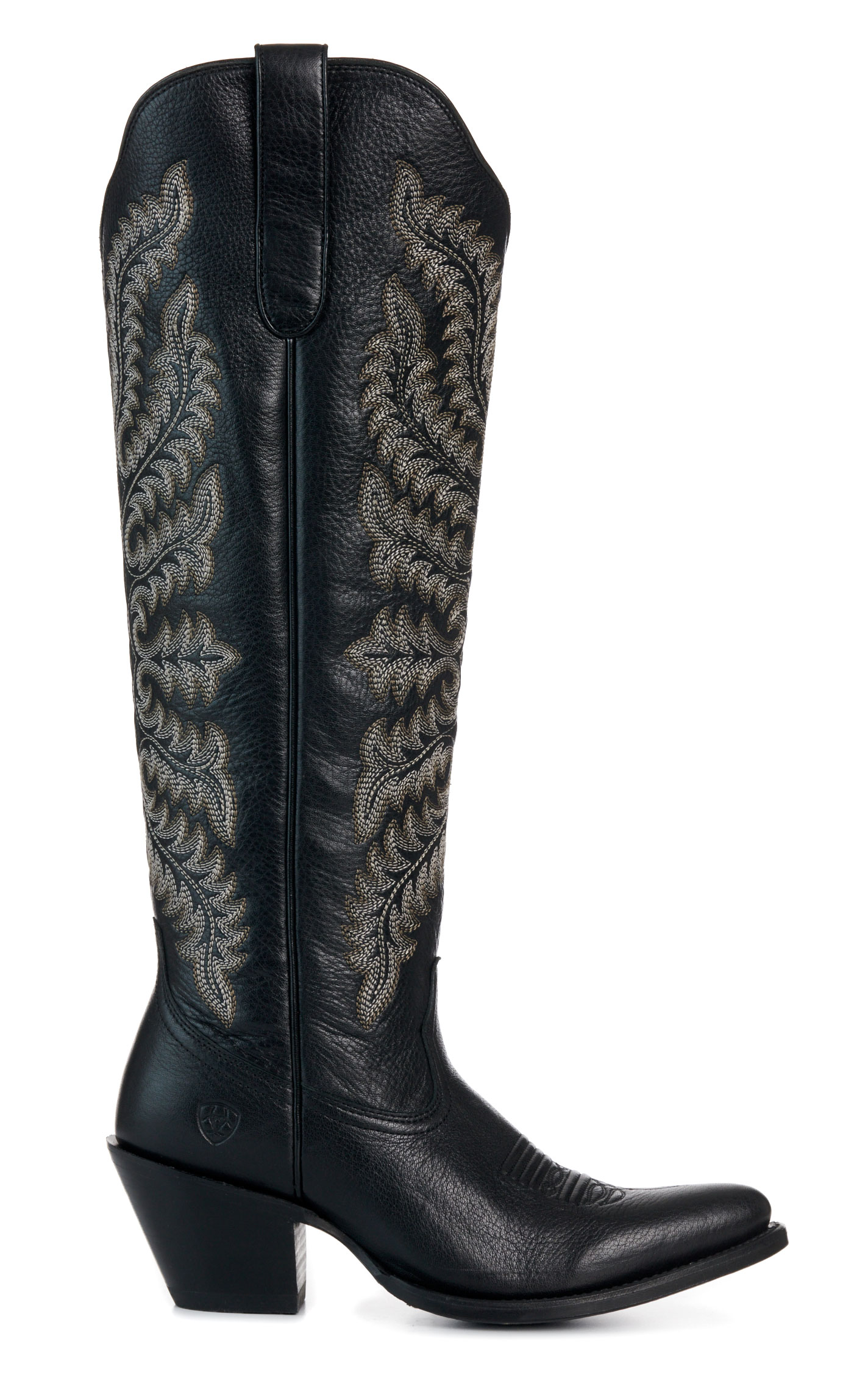 Ariat Women's Helena Black Deertan J Toe Tall Fashion Cowboy Boots  - Image 1