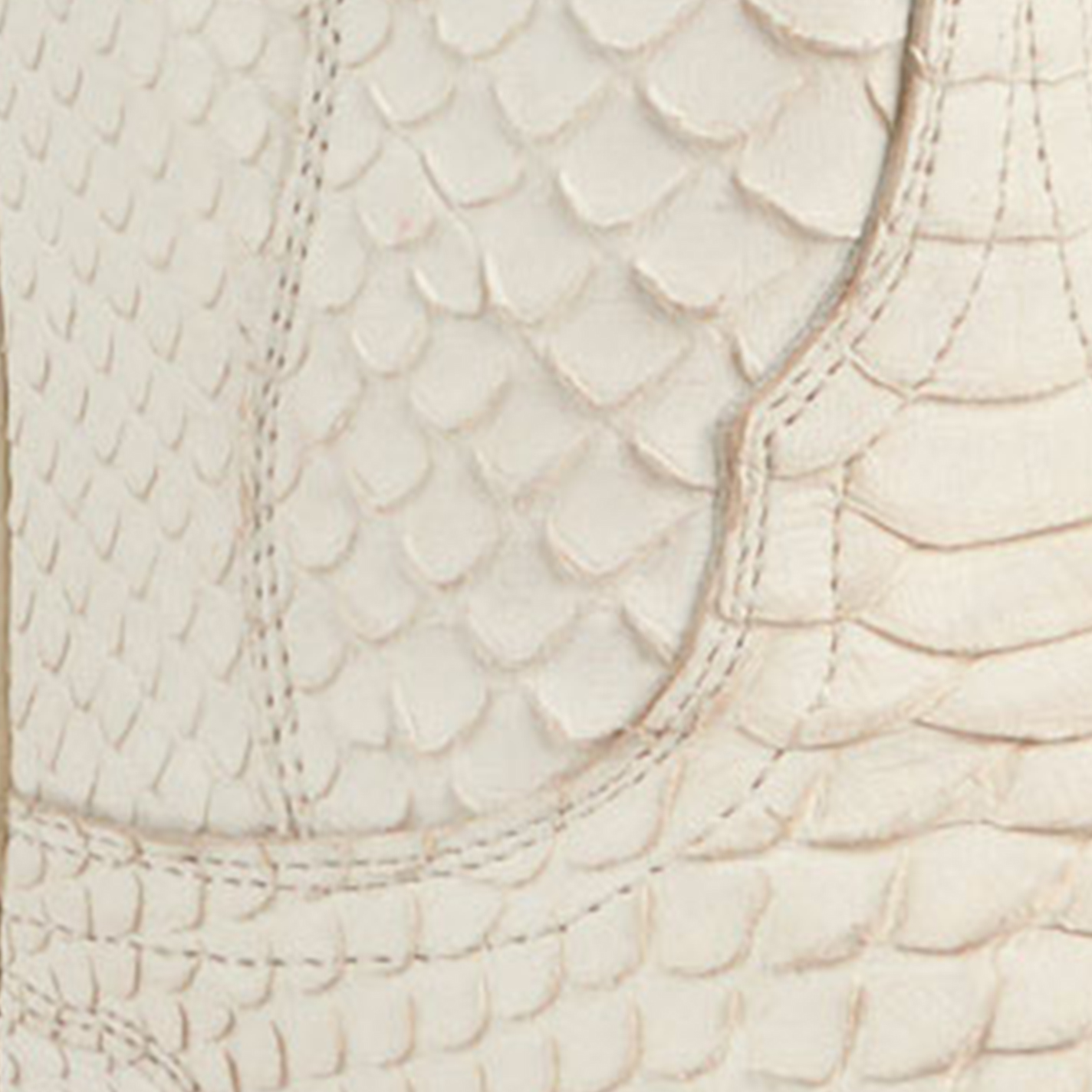 Cavender’s Women’s Python White Exotic Snip Toe Western Boots  - Image 1