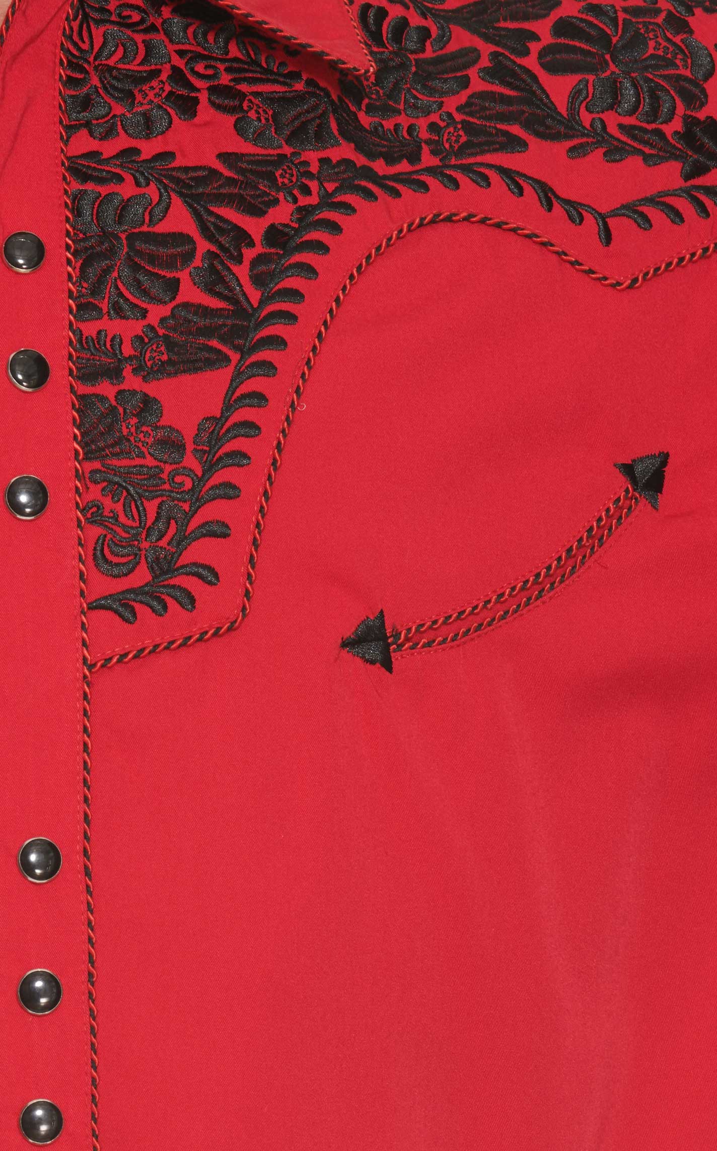 Scully Men's Red Legends Gunfighter Long Sleeve Western Shirt - Image 1