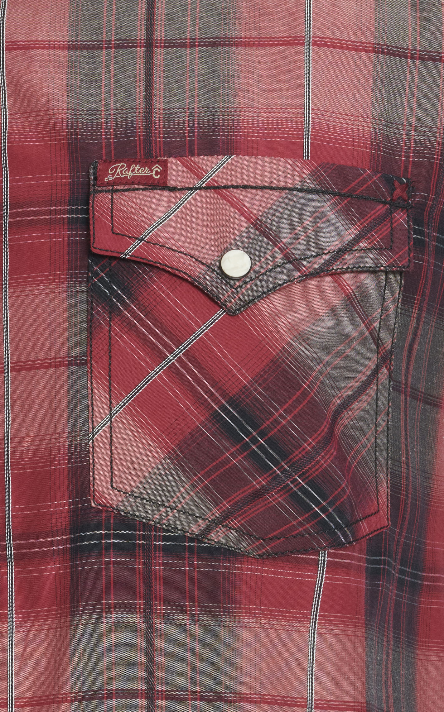 Rafter C Men's Red Dirt Collection Red Plaid Western Shirt - Image 1