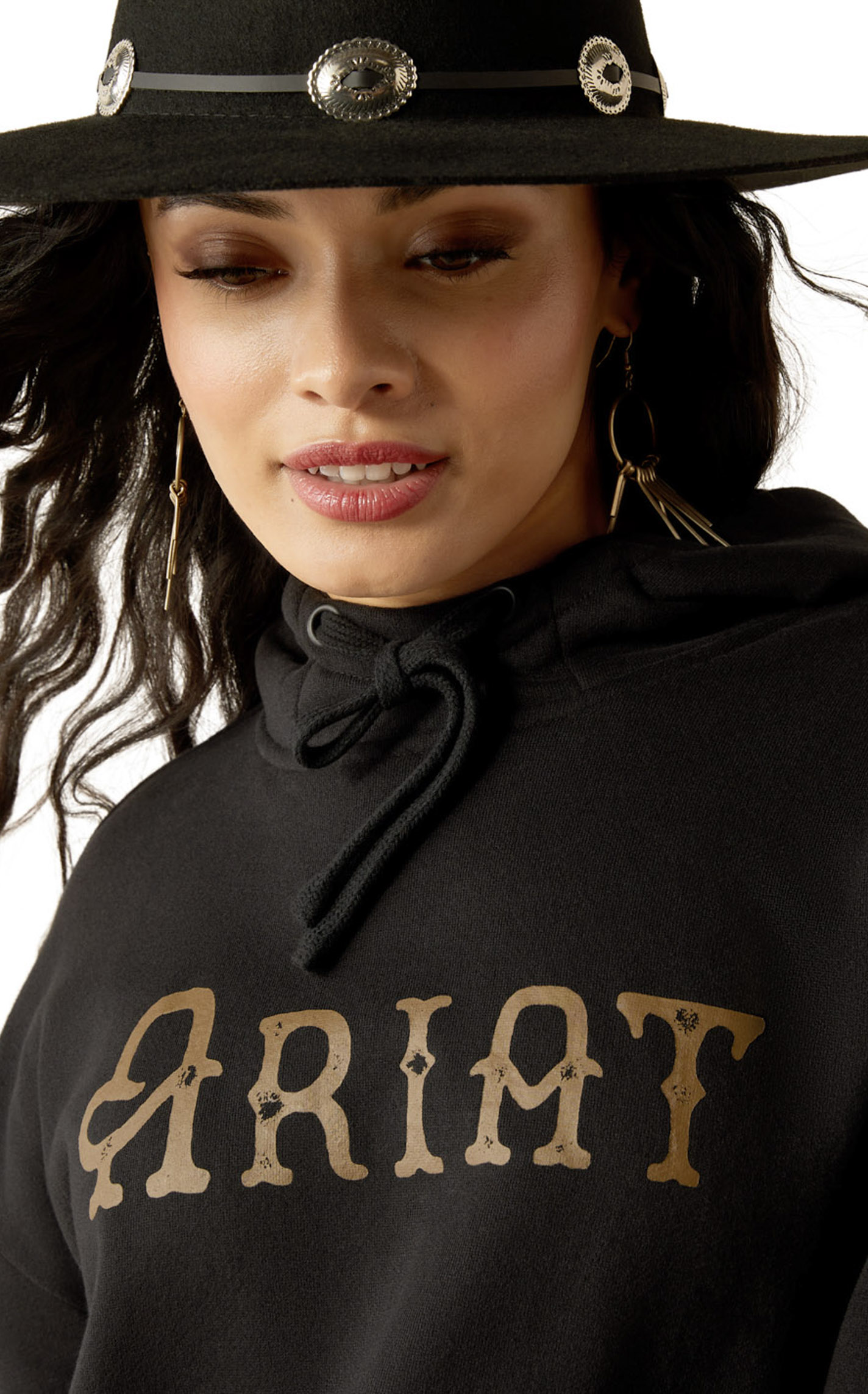 Ariat Women's Black Logo Graphic Essential Hoodie - Image 1