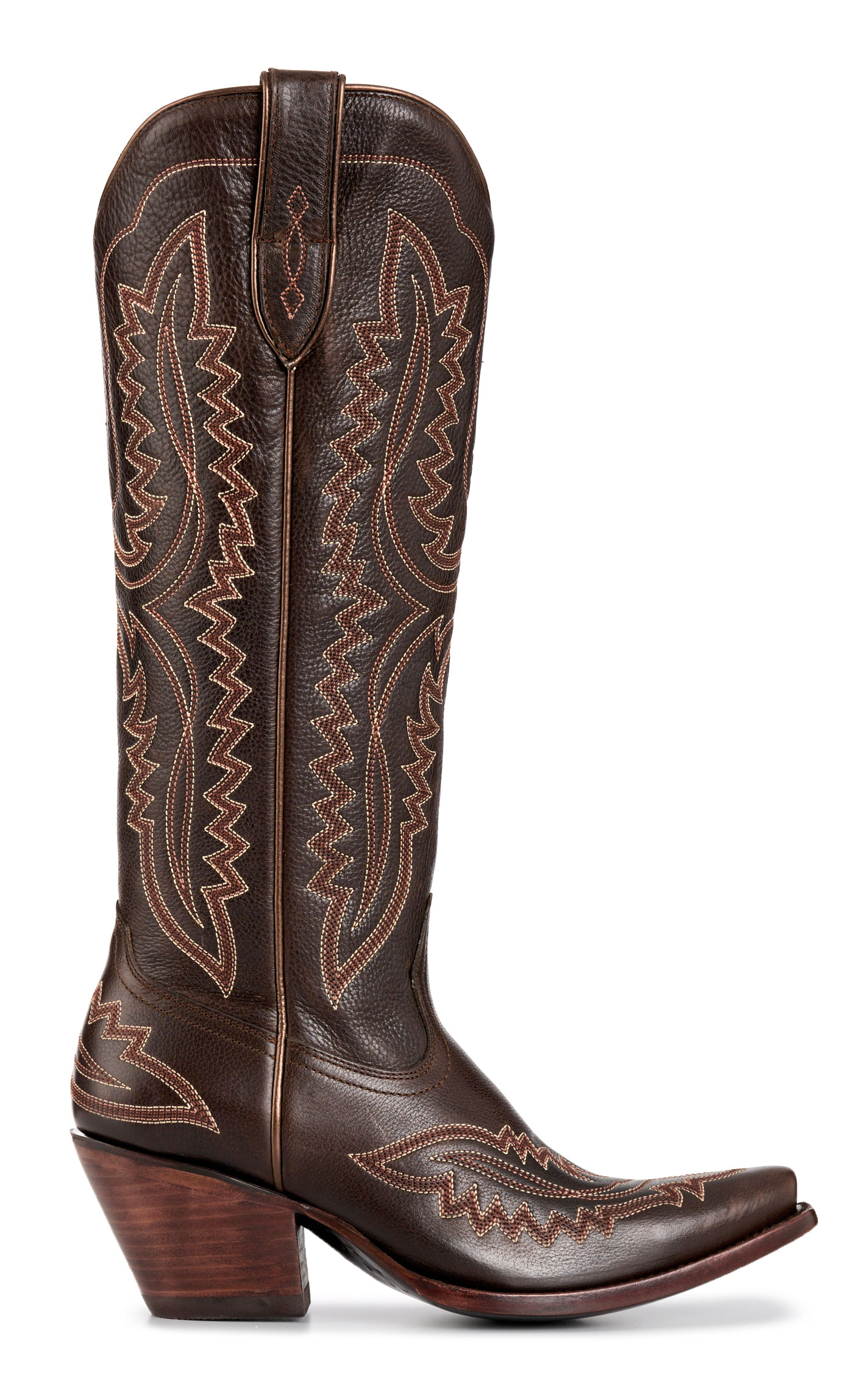 Ariat Women’s Casanova Rich Chocolate Snip Toe Tall Cowboy Boots - Image 1