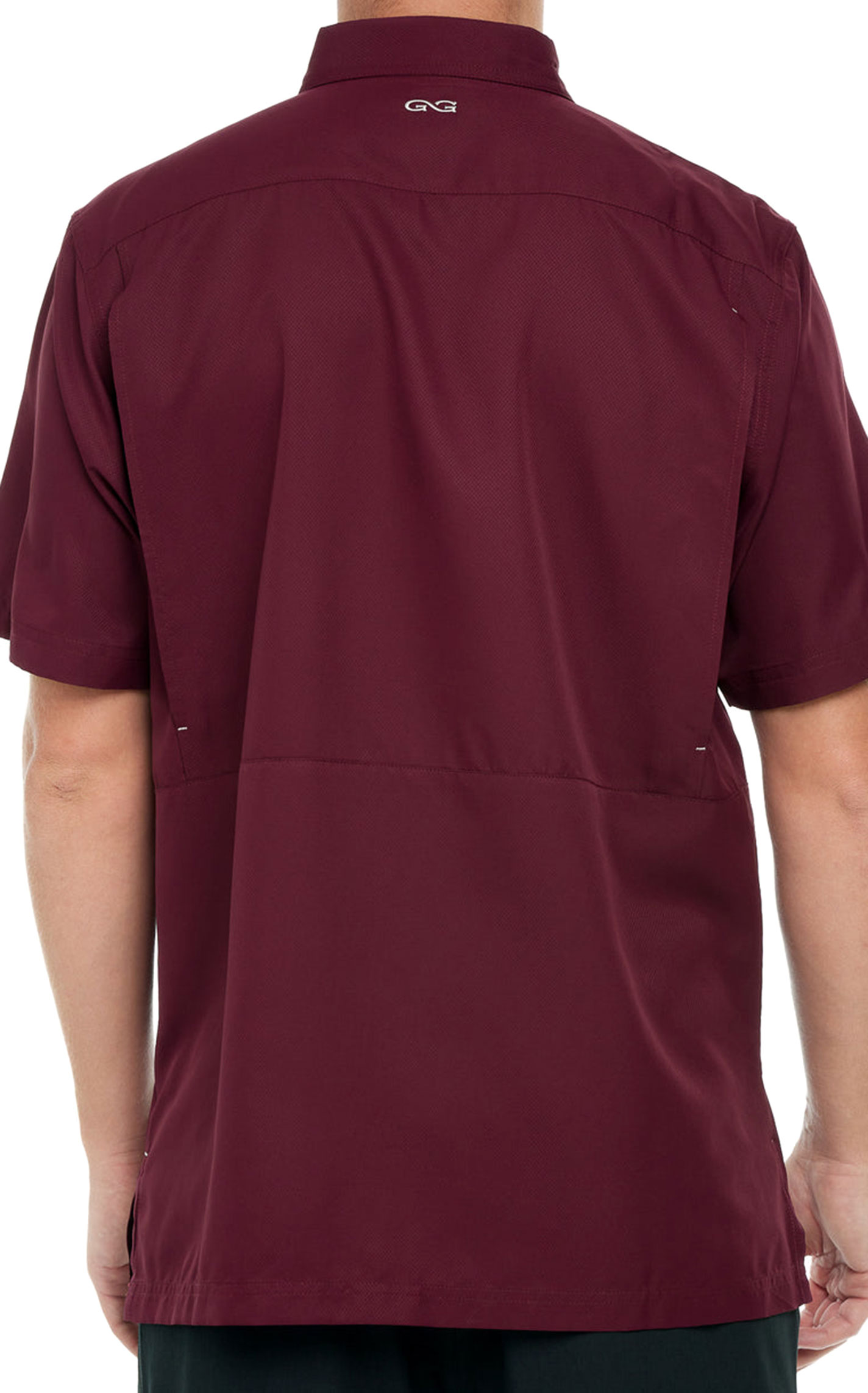 GameGuard Outdoors Men's Rich Wine MicroFiber Fishing Shirt - Image 1