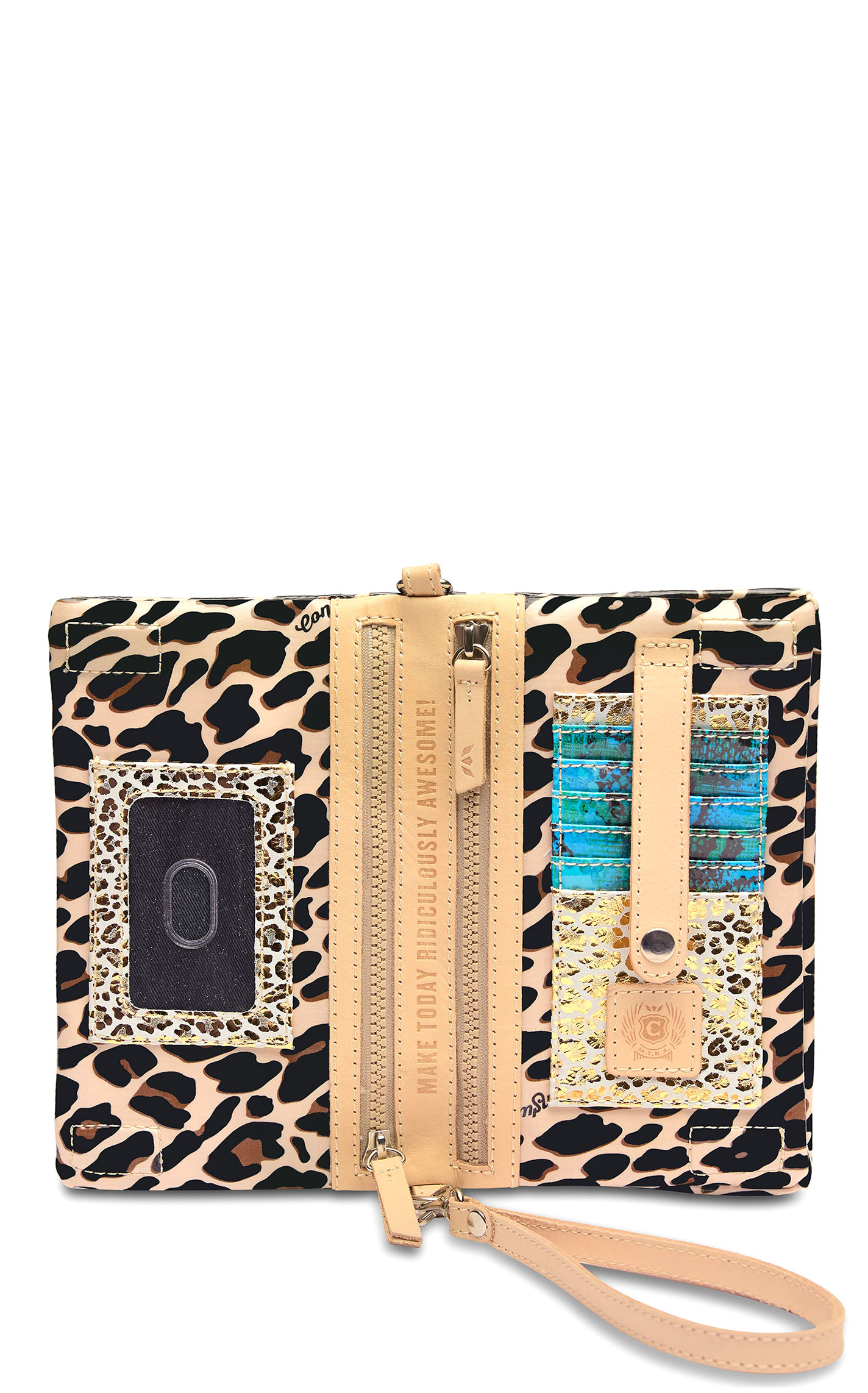 Consuela Mona Shades of Coffee Leopard Print Uptown Crossbody Bag - Image 1