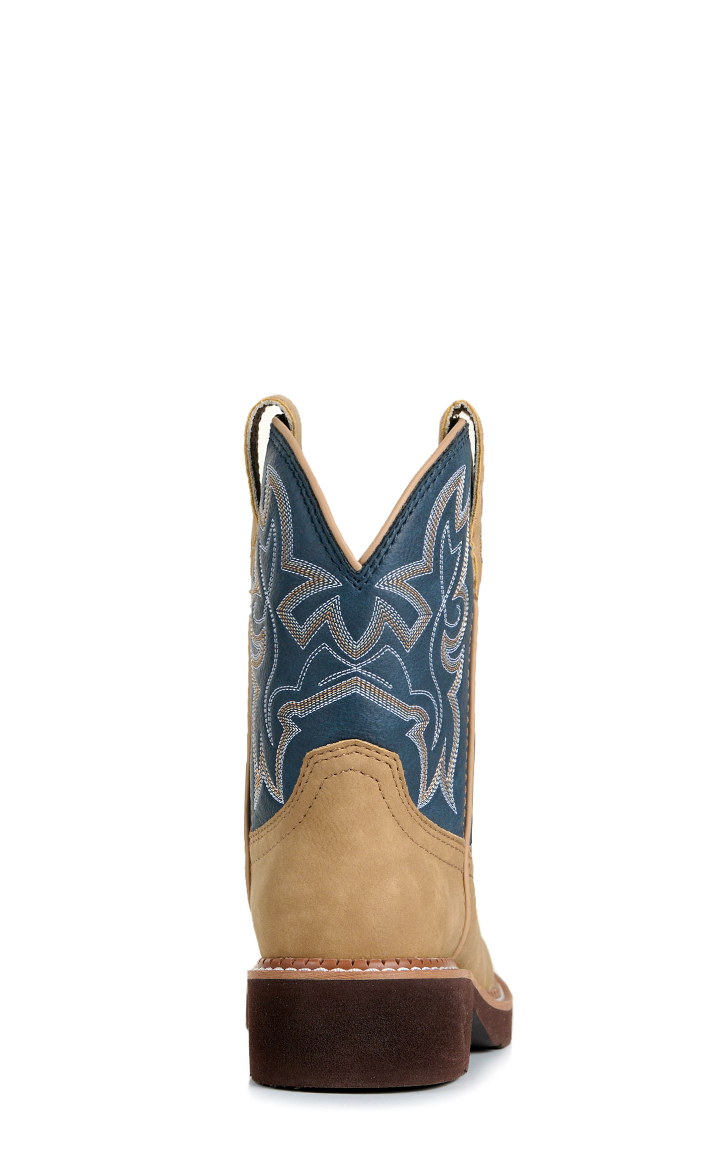 Justin Women's Honey & Denim Round Toe Cowboy Boots - Image 1