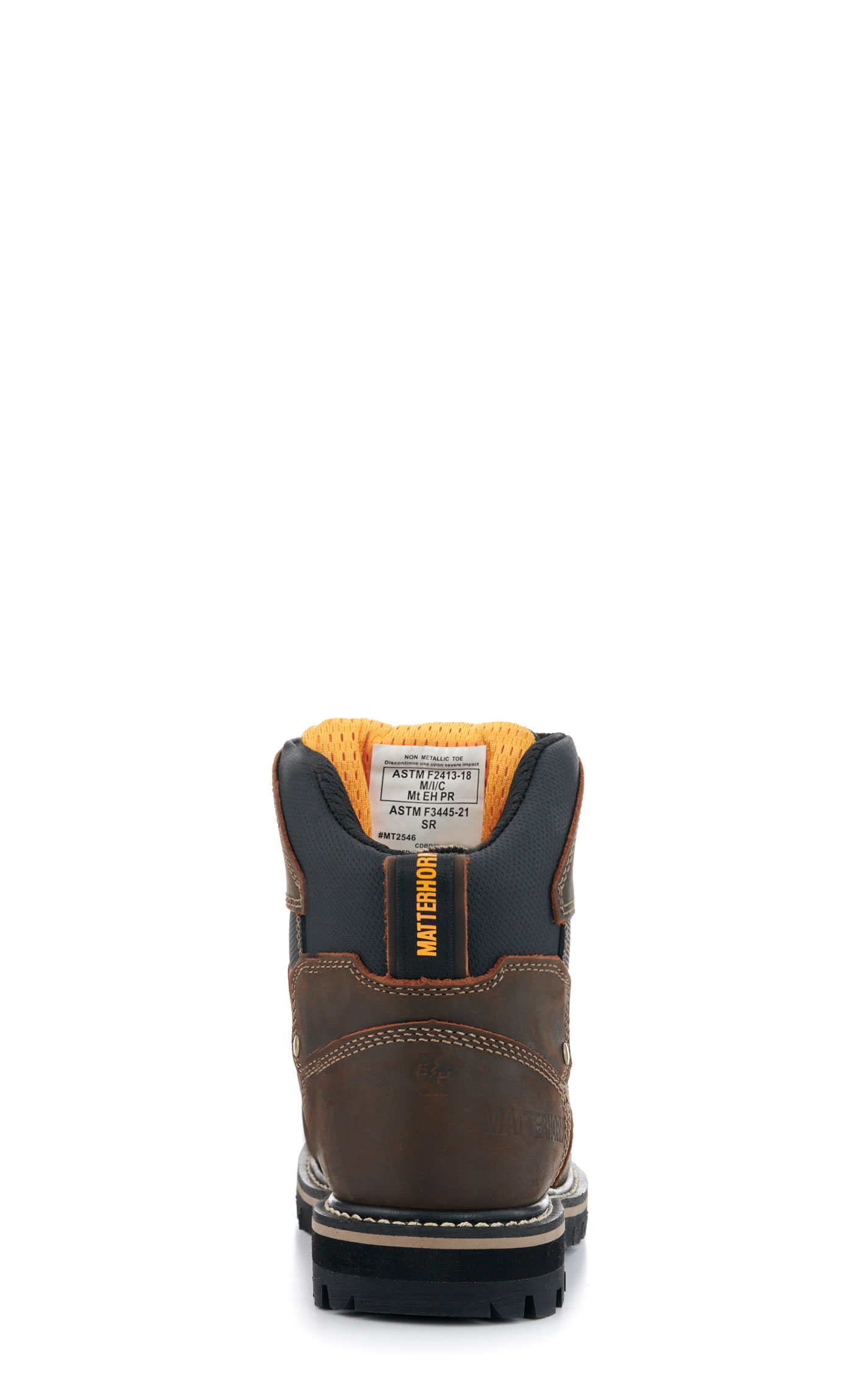 Matterhorn Men's Brown Puncture Resistant MetGuard Round Composite Toe Lace Up Work Boot - Image 1