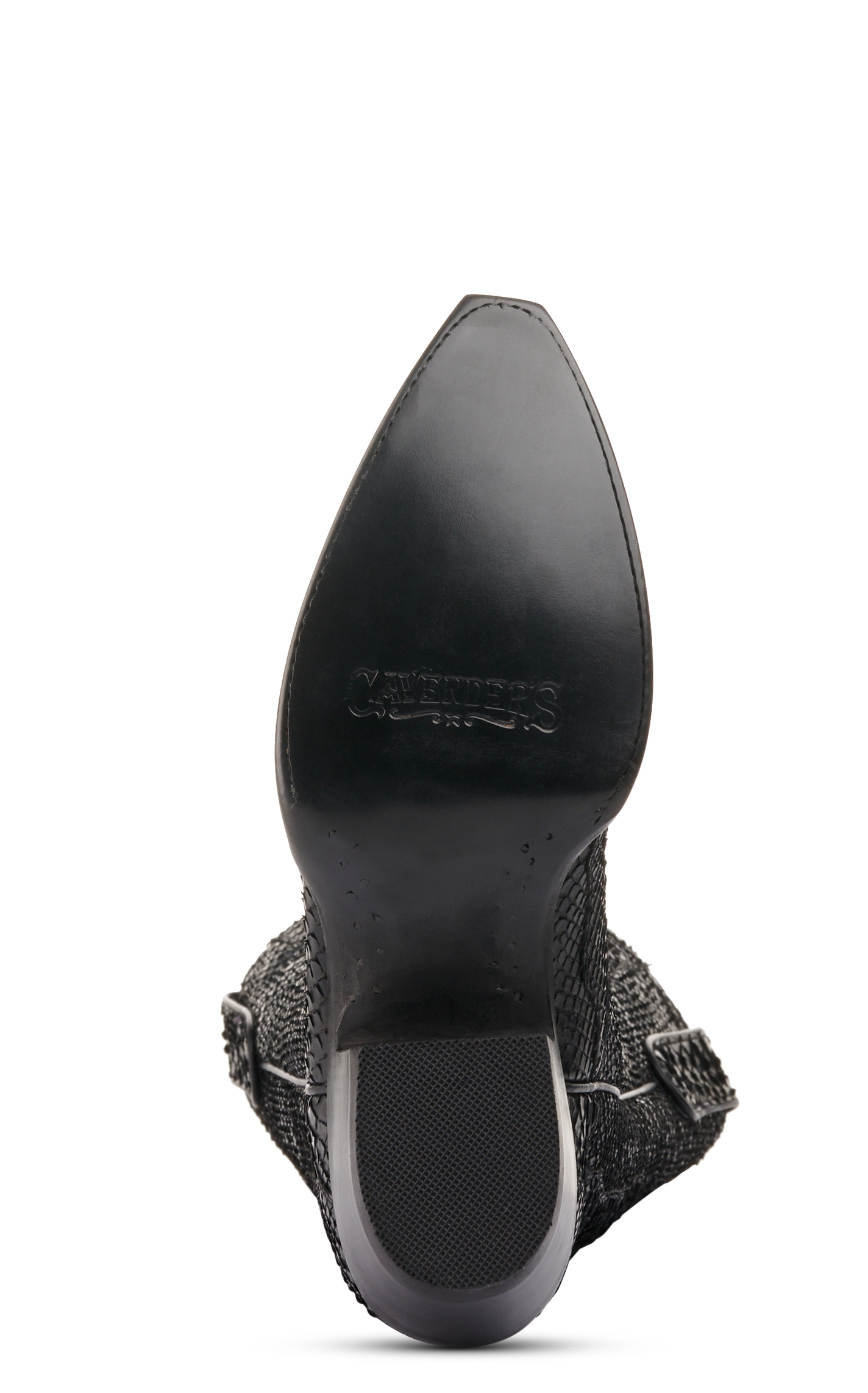 Cavender’s Women’s Python Black Exotic Snip Toe Western Boots  - Image 1