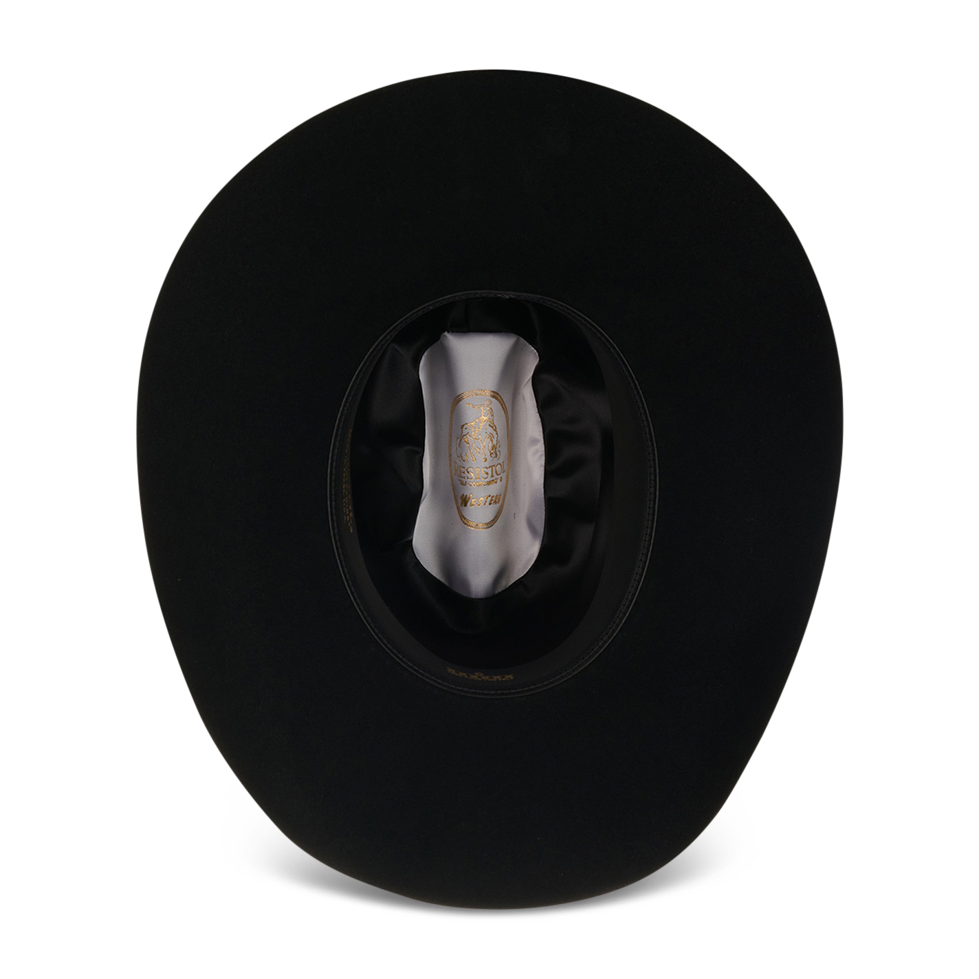 Resistol Wilderness 6X Black Cattleman's Crown Felt Cowboy Hat - Image 1