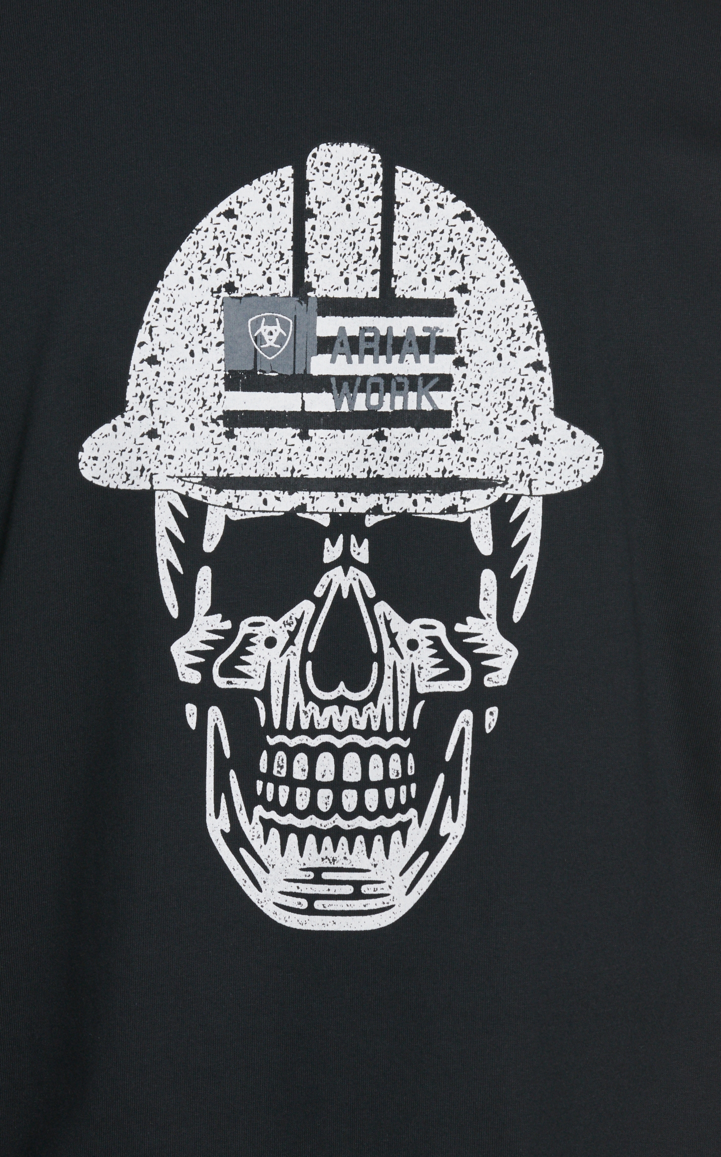 Ariat Men's Black Roughneck Skull Logo Long Sleeve FR Work T-Shirt - Image 1
