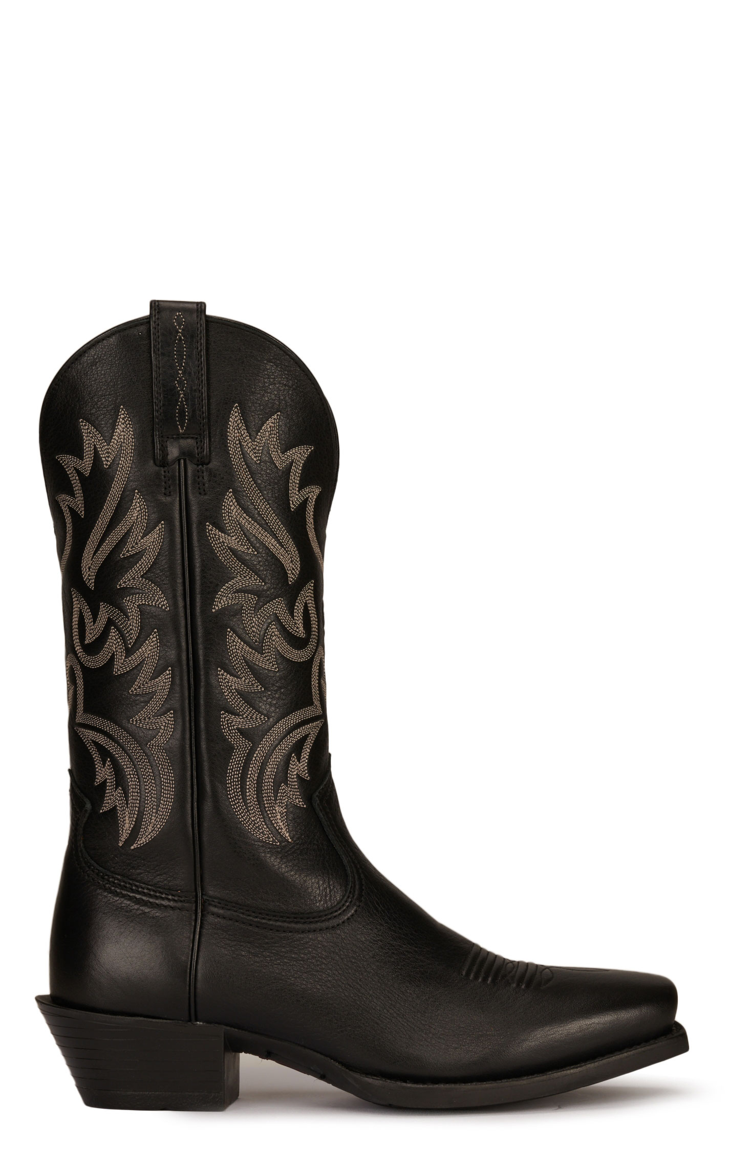 Ariat Men's Legend Black Deertan Punchy Toe Cowboy Boots - Image 1