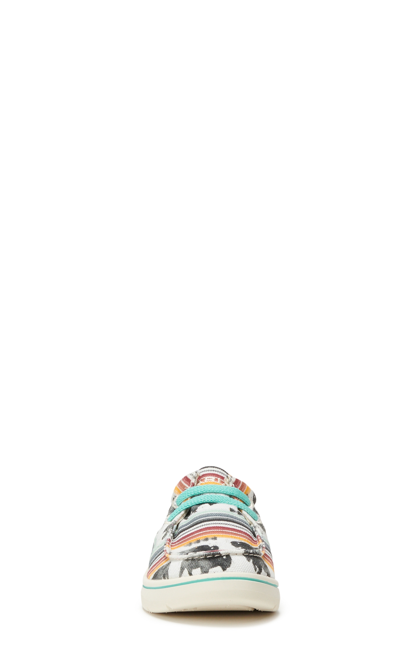 Ariat Kids' Hilo White Buffalo Print Canvas Lace Up Casual Shoes - Image 1