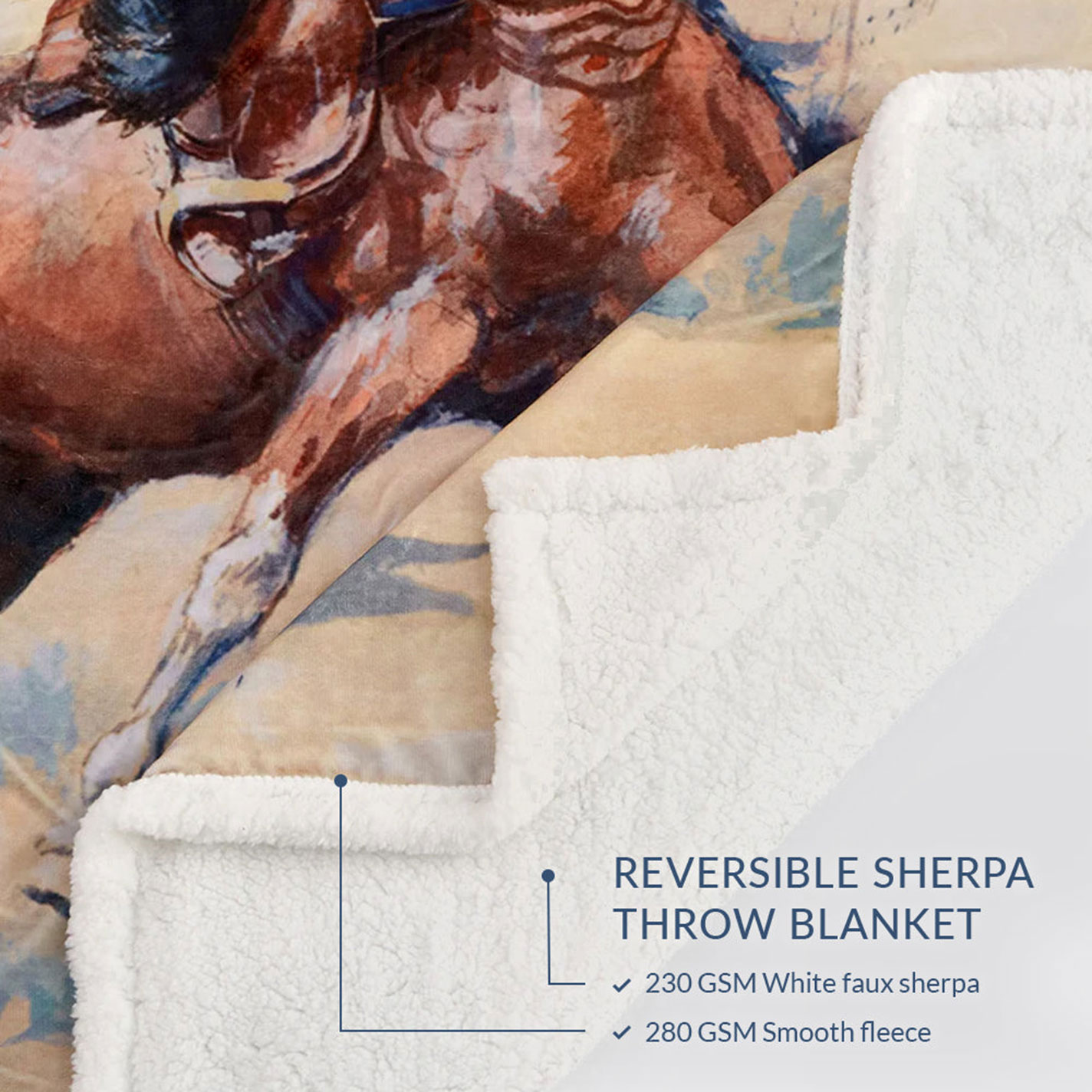 Indigo Hill Buster Retro Campfire Sherpa Throw  - Image 3