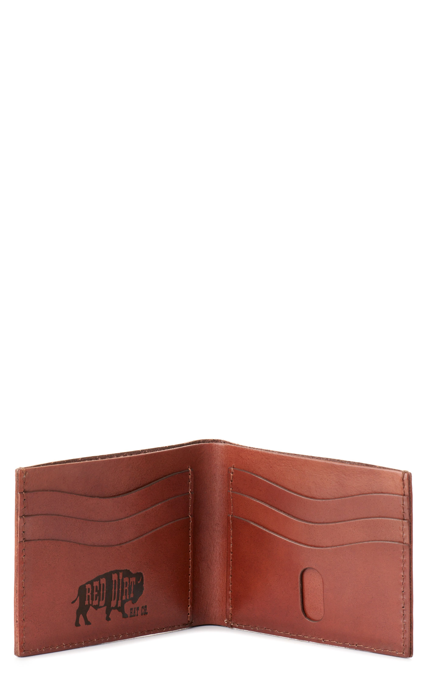 Red Dirt Hat Co. Caramel & White Leather Aztec Bi-Fold Wallet - Image 2