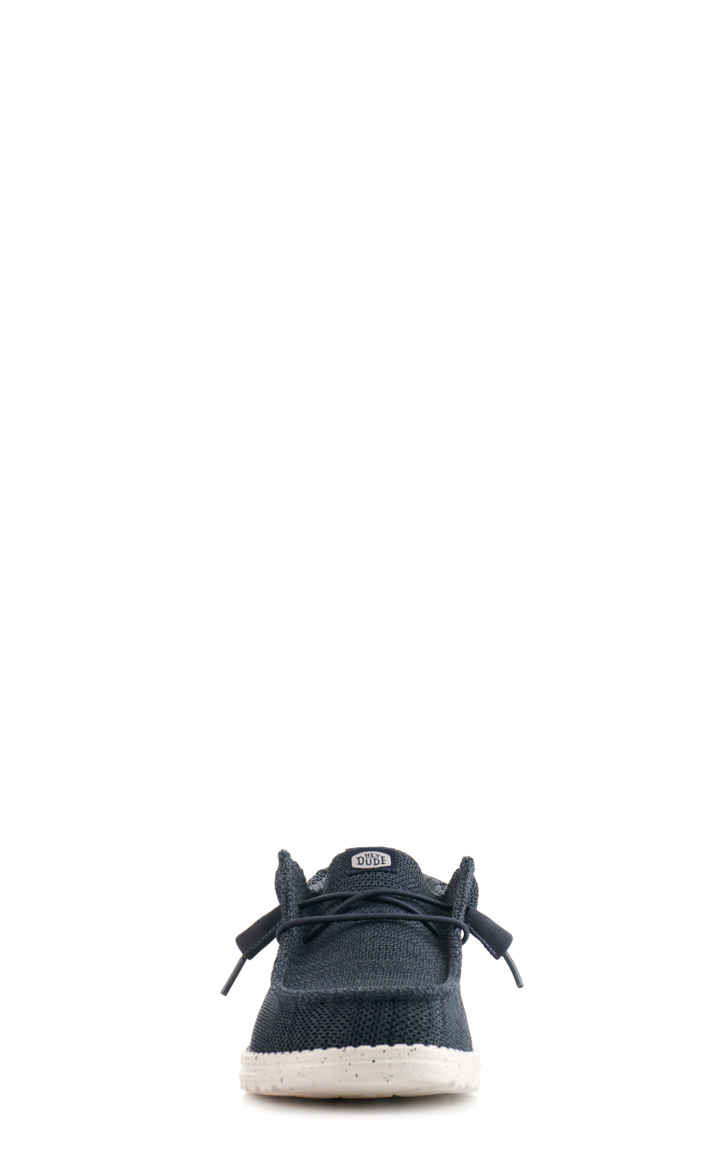 Hey Dude Men's Wally Stretch Sox Navy Moc Toe Casual Shoes - Image 1