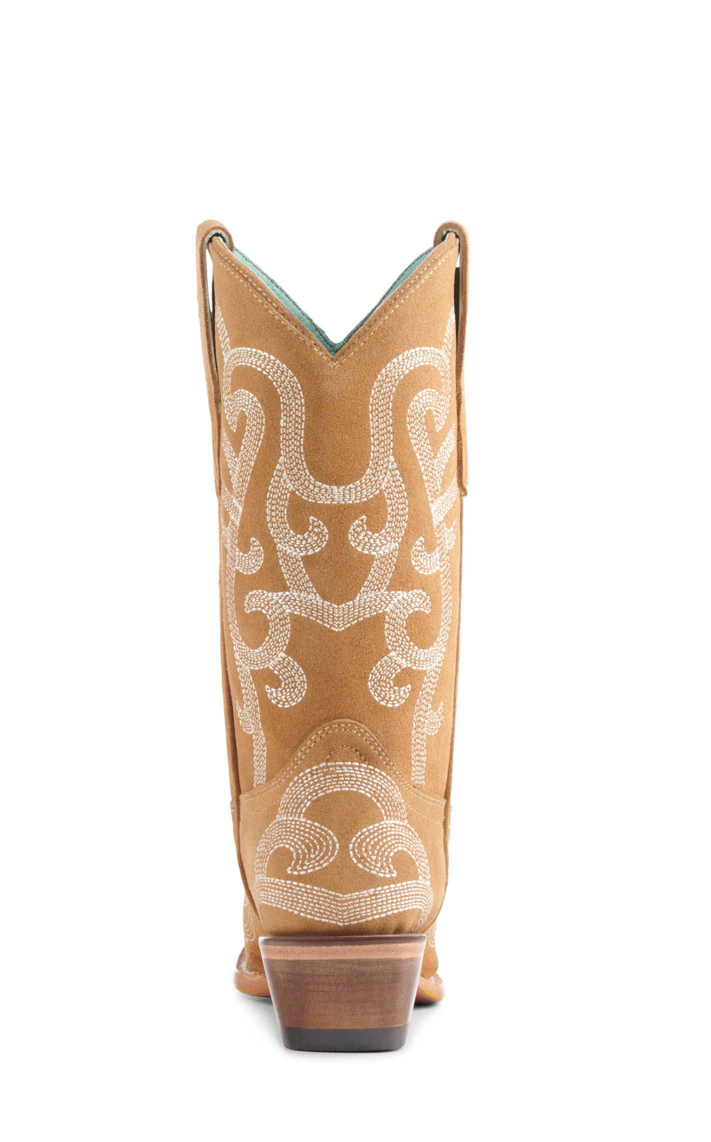 Corral Girls' Camel Suede Snip Toe Cowboy Boots - Image 1
