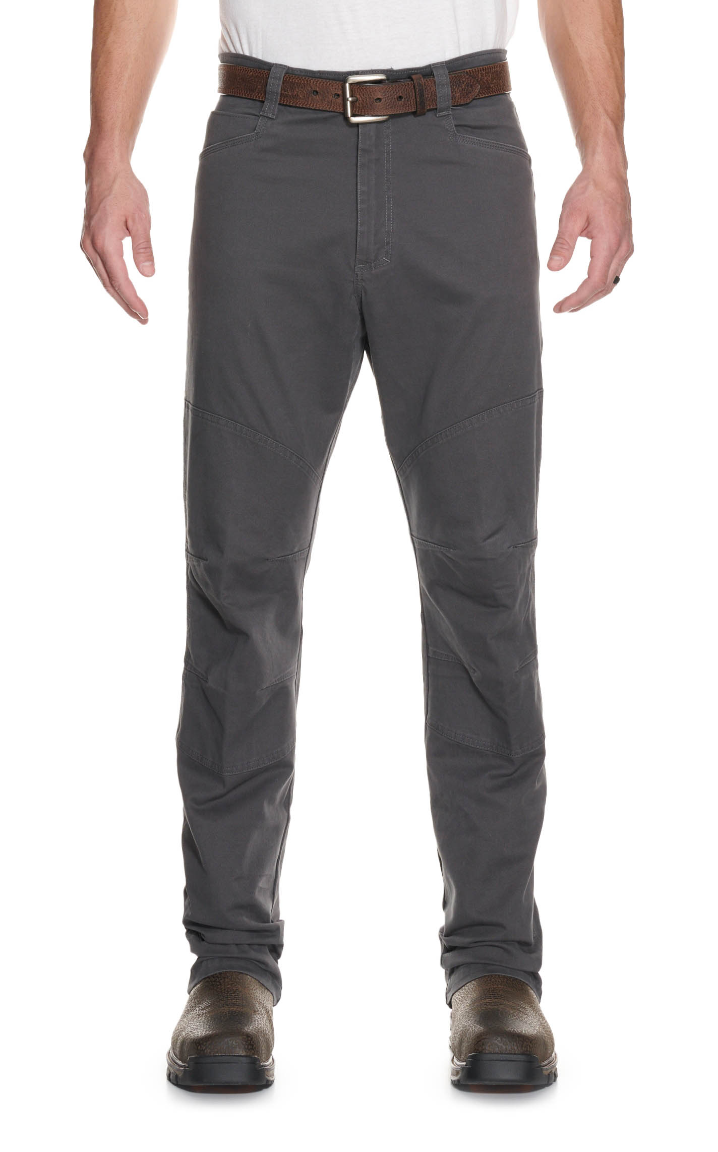 ATG by Wrangler Men's Gray Mid Rise Straight Leg Reinforced Utility Work Pants - Image 1
