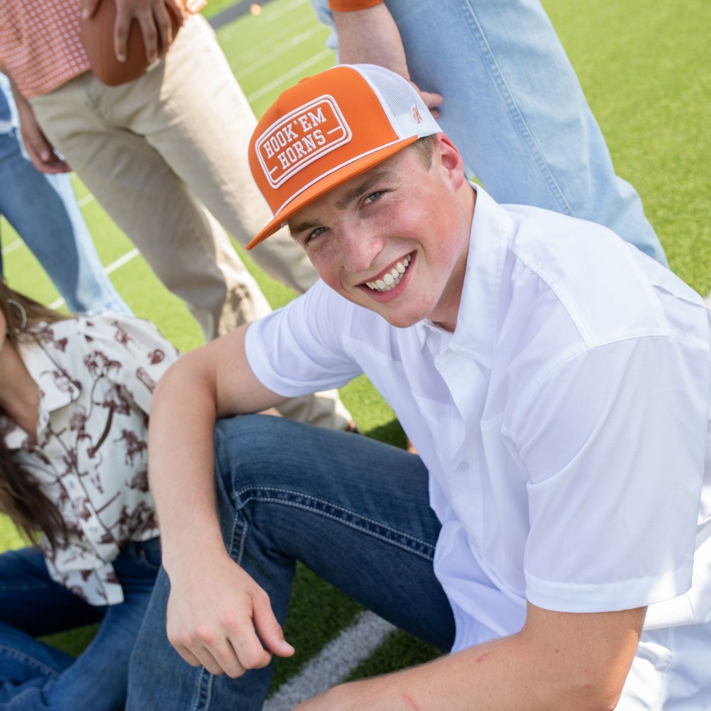 Hooey Collegiate Collection Burnt Orange UT Hands Up Logo Patch Cap - Image 1