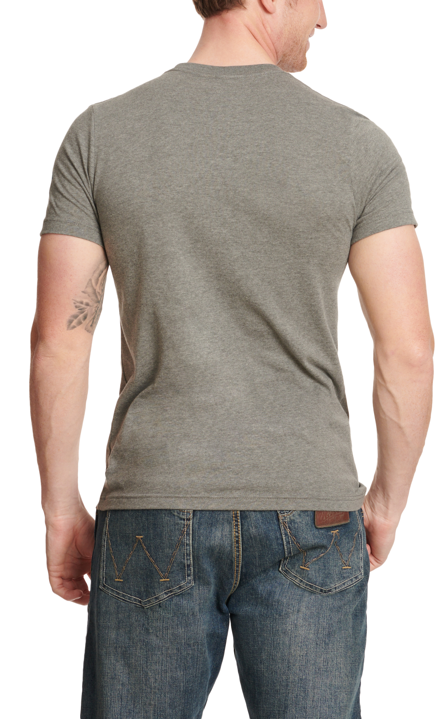 Red Dirt Hat Co. Men's Gray Desert Sunset Logo Graphic T-Shirt - Image 1
