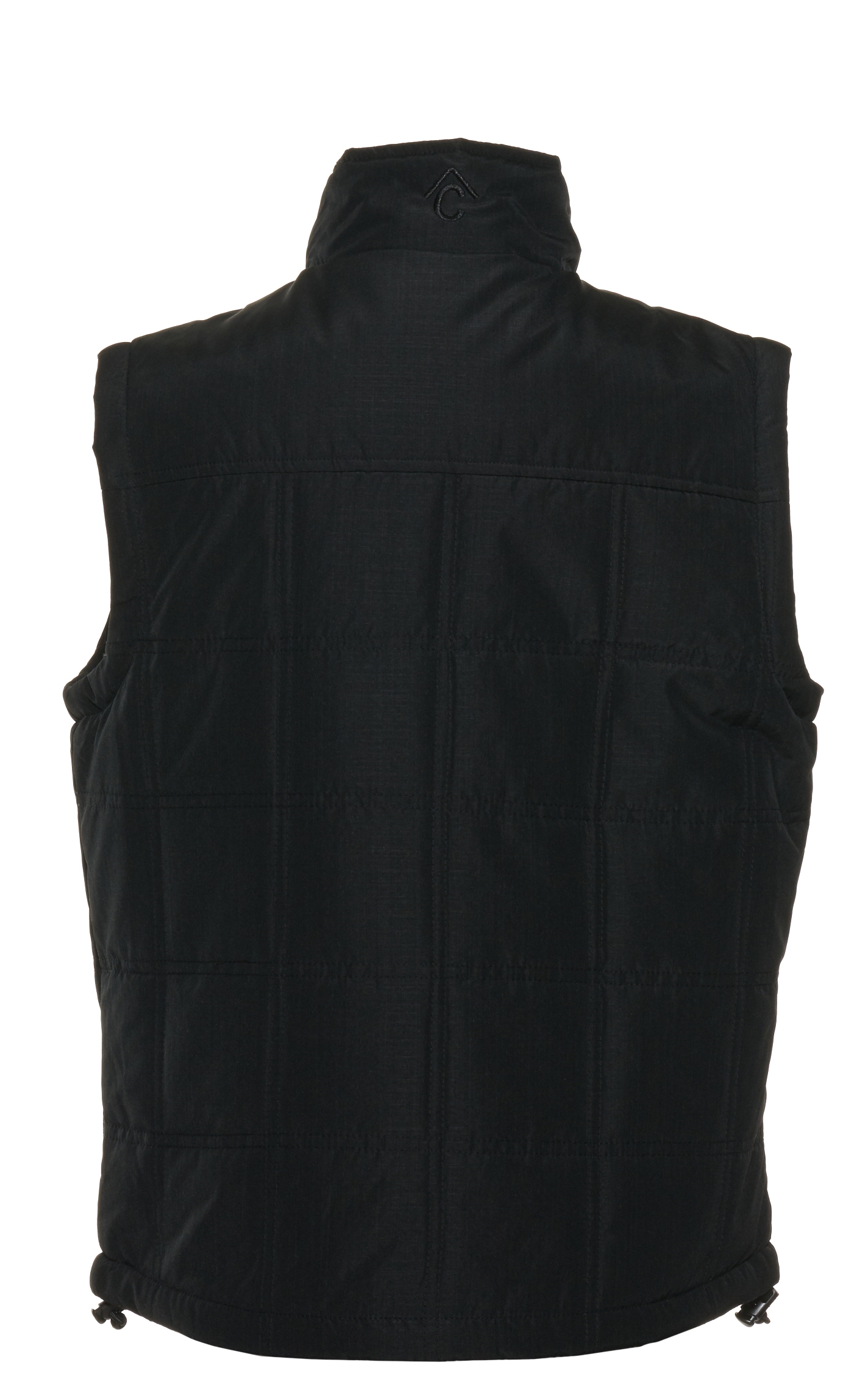 Rafter C Boys' Black Quilted Puff Vest - Image 1