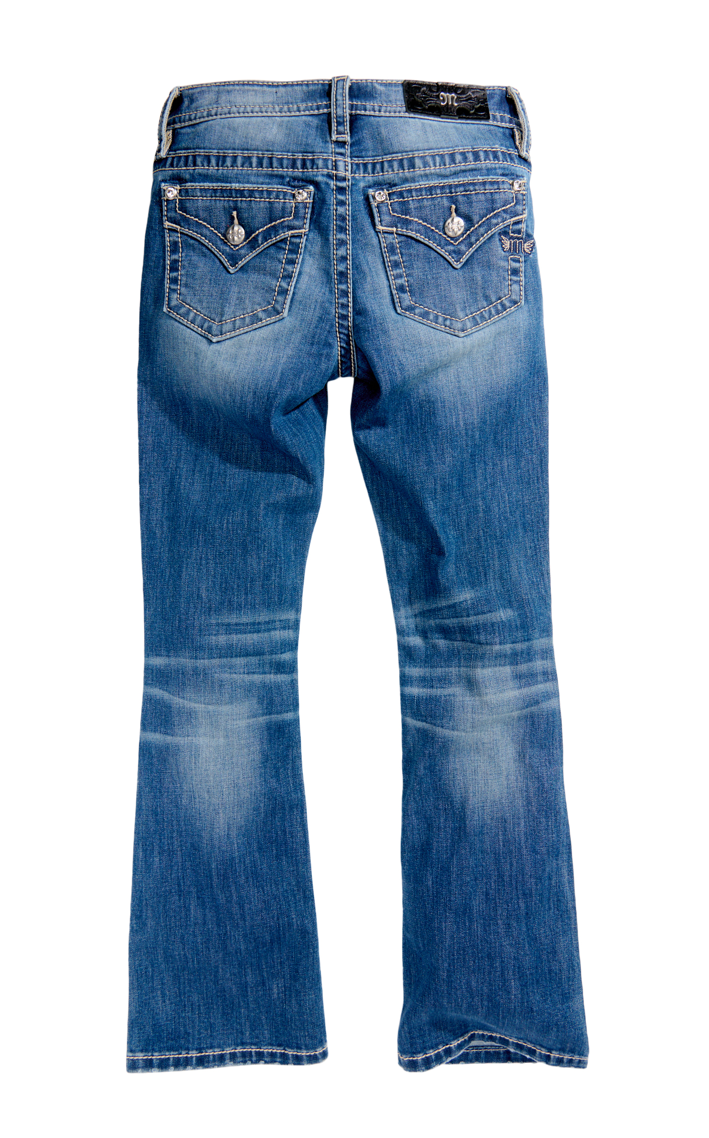 Miss Me Women's Medium Wash Mid Rise Boot Cut Jeans - 30\