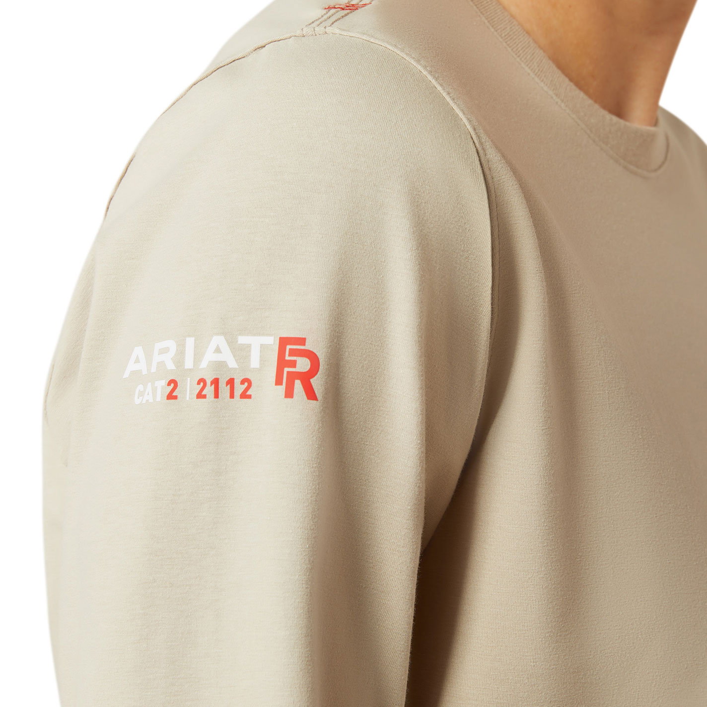 Ariat Women's Latte Logo Graphic Sleeve FR T-Shirt - Image 2