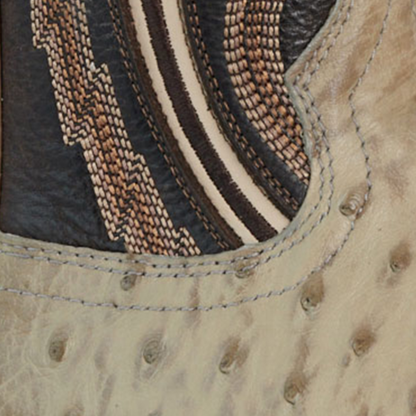 Ariat Men's Platinum Full Quill Ostrich Narrow Cutter Toe Cowboy Boots - Image 1