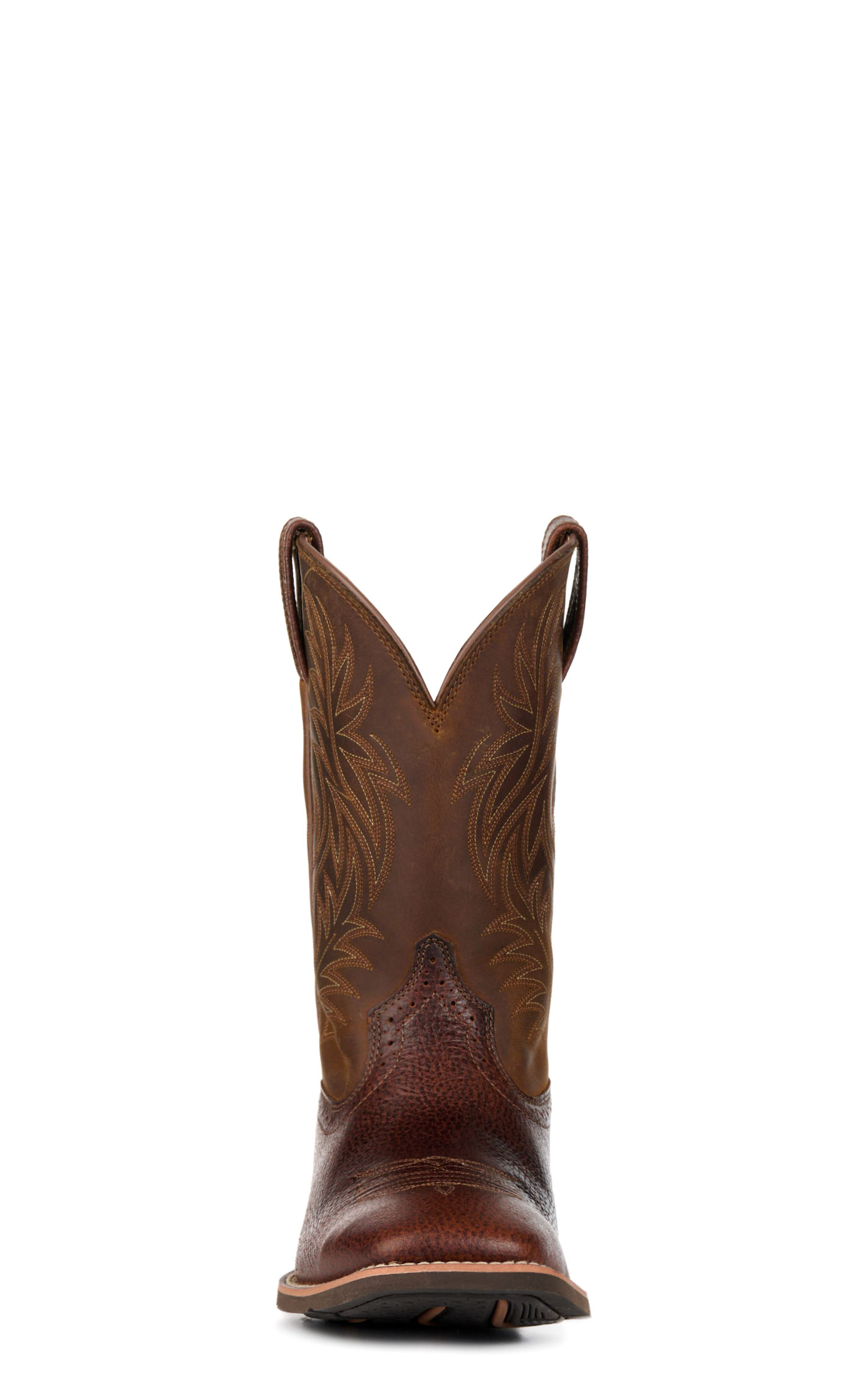 Ariat Men's Sport Fiddle Brown Wide Square Toe Cowboy Boots - Image 1